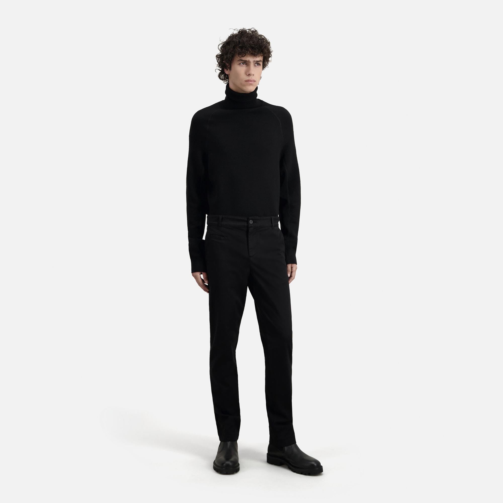 ERKEK STRAIGHT FIT SİYAH PANTOLON