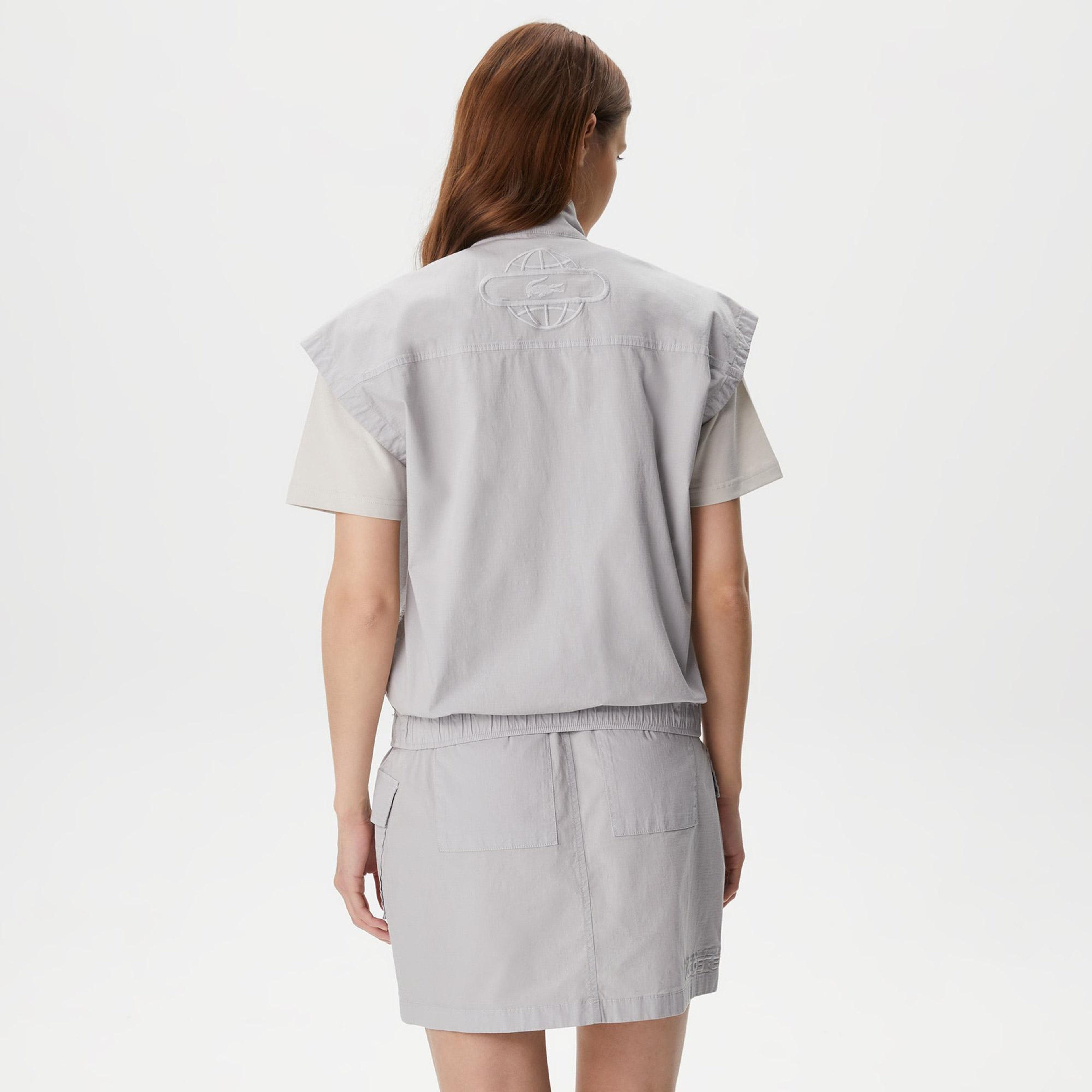 Lacoste X House of SuperStep Kadın Gri Yelek