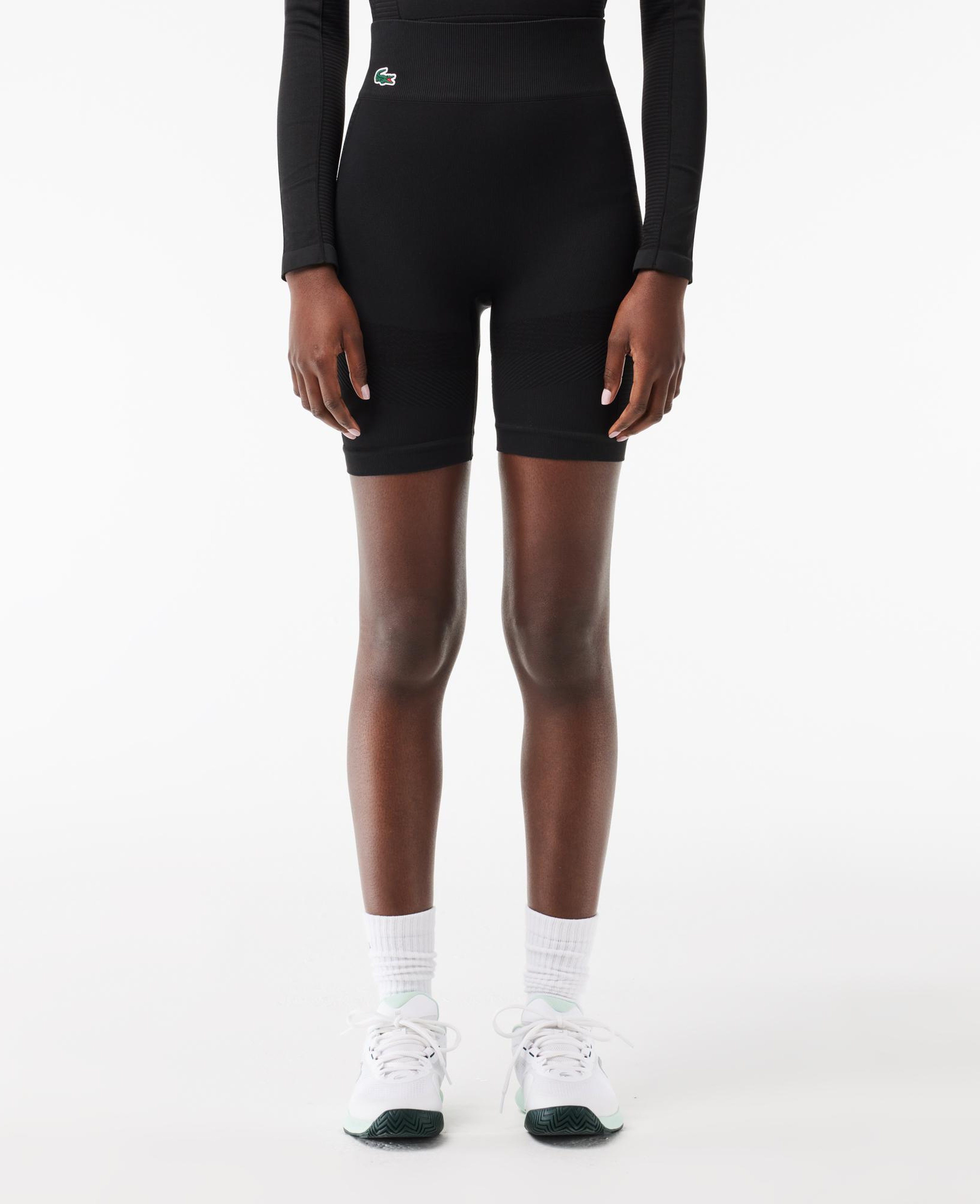 SPORT Kadın Slim Fit Desenli Siyah Şort