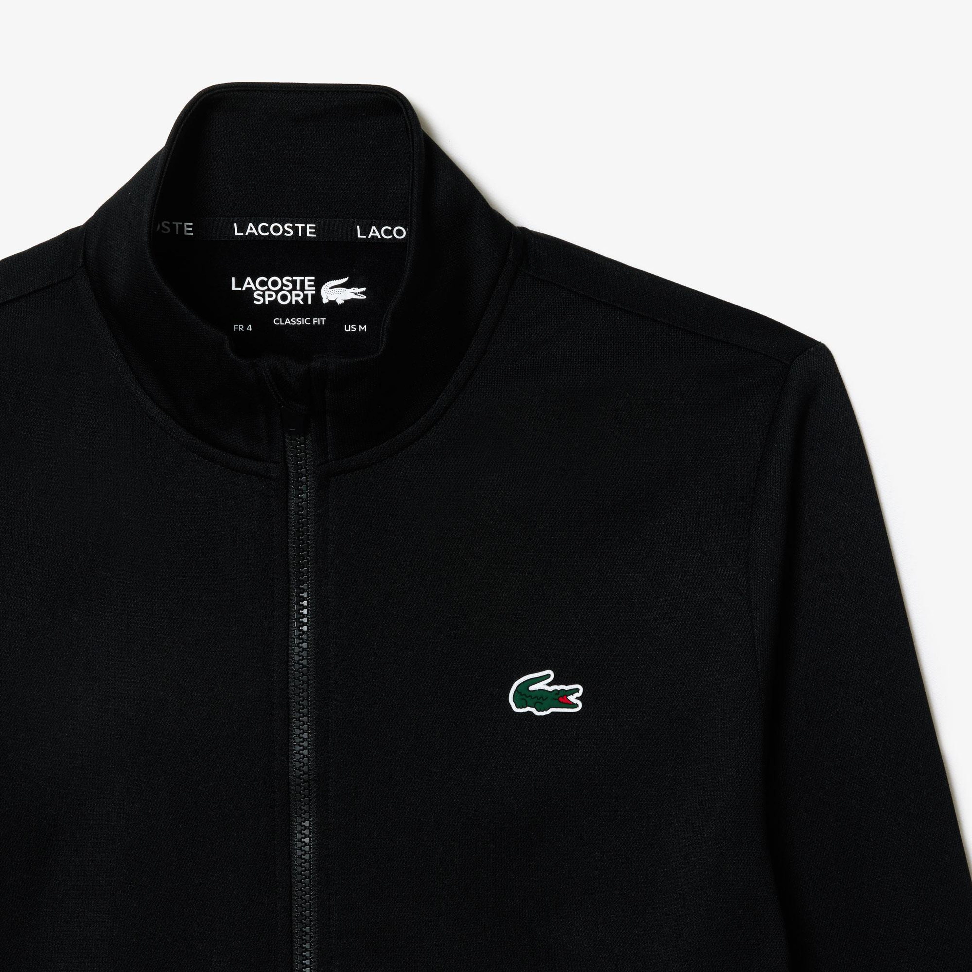SPORT Erkek Classic Fit Fermuarlı Siyah Eşofman Üstü
