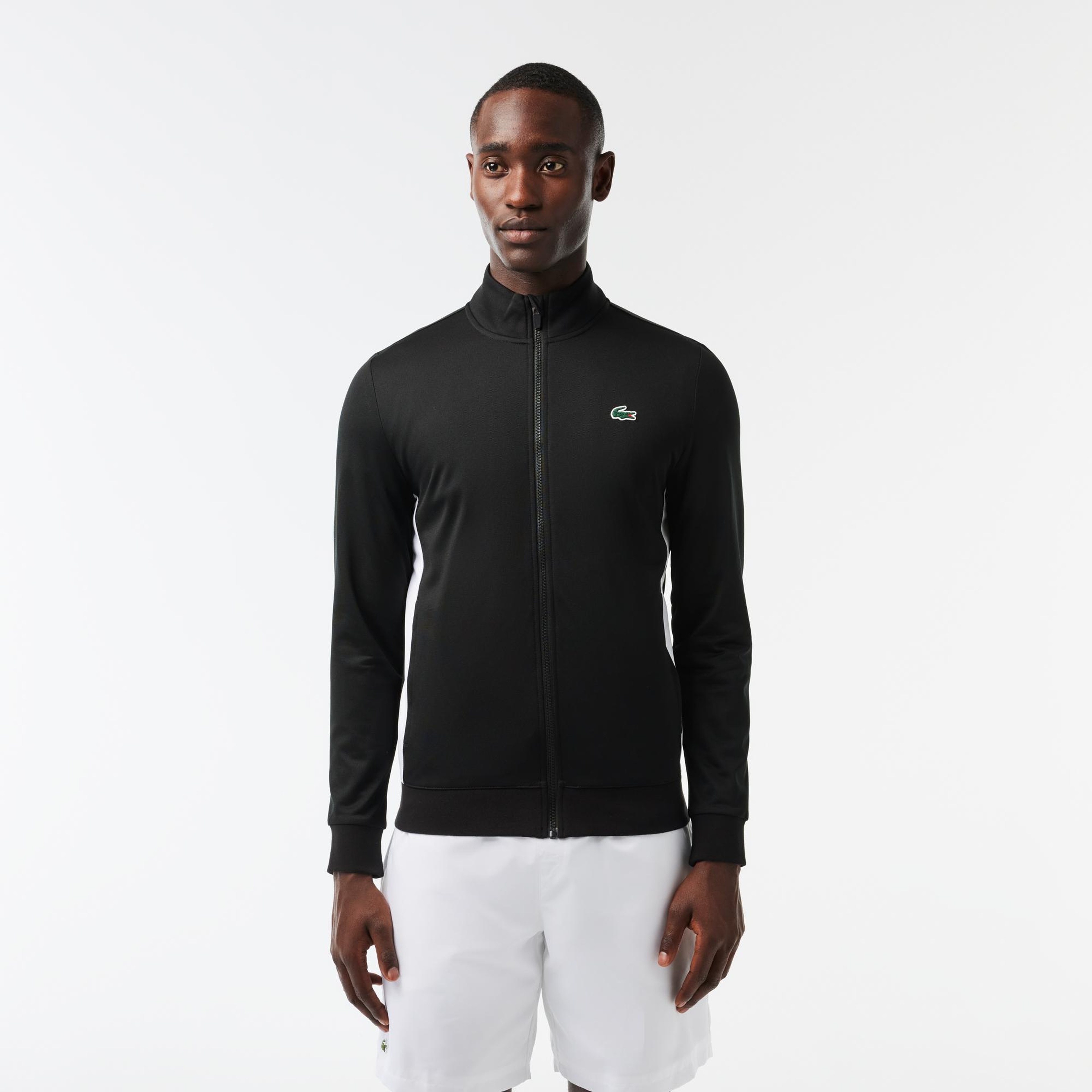 SPORT Erkek Classic Fit Fermuarlı Siyah Eşofman Üstü