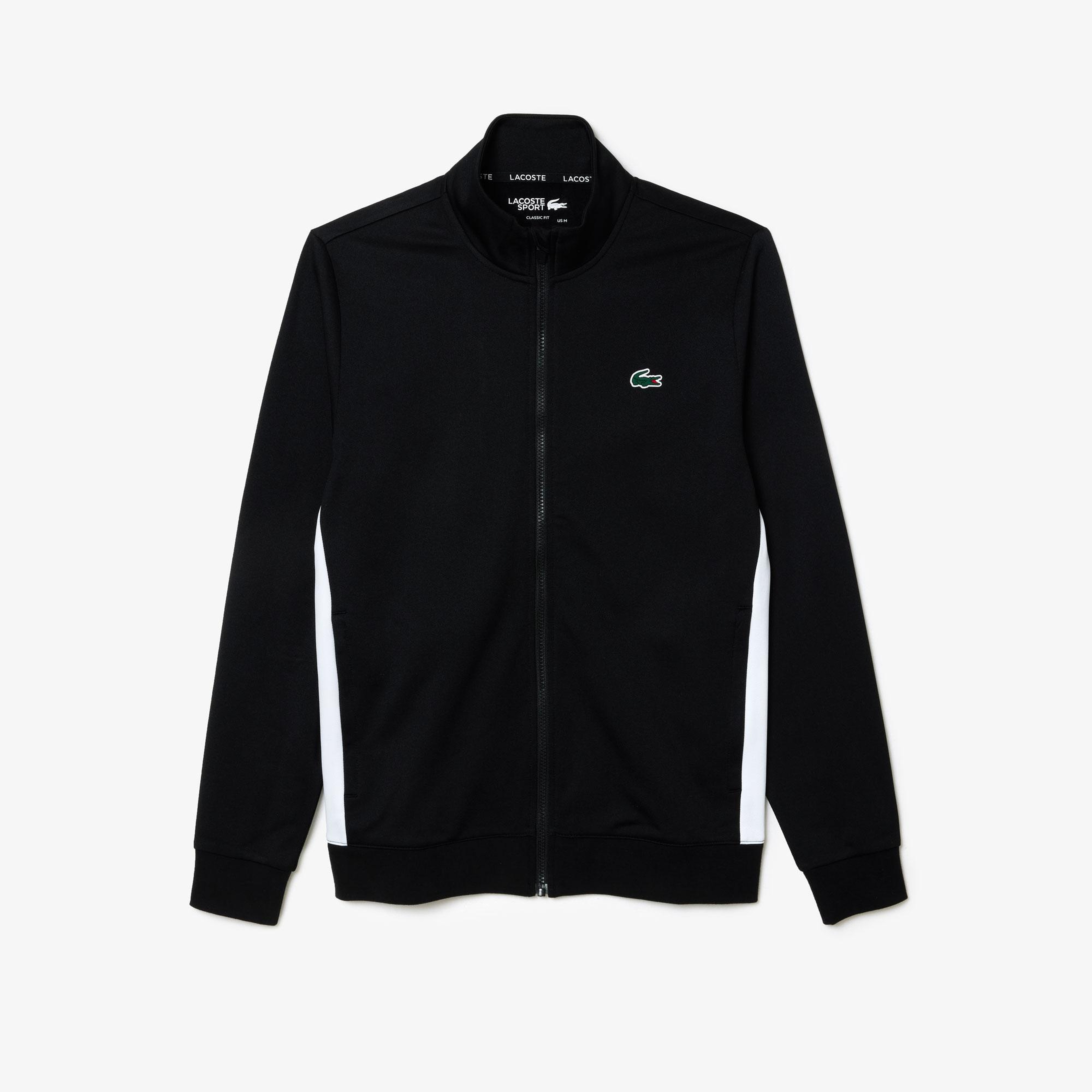 SPORT Erkek Classic Fit Fermuarlı Siyah Eşofman Üstü
