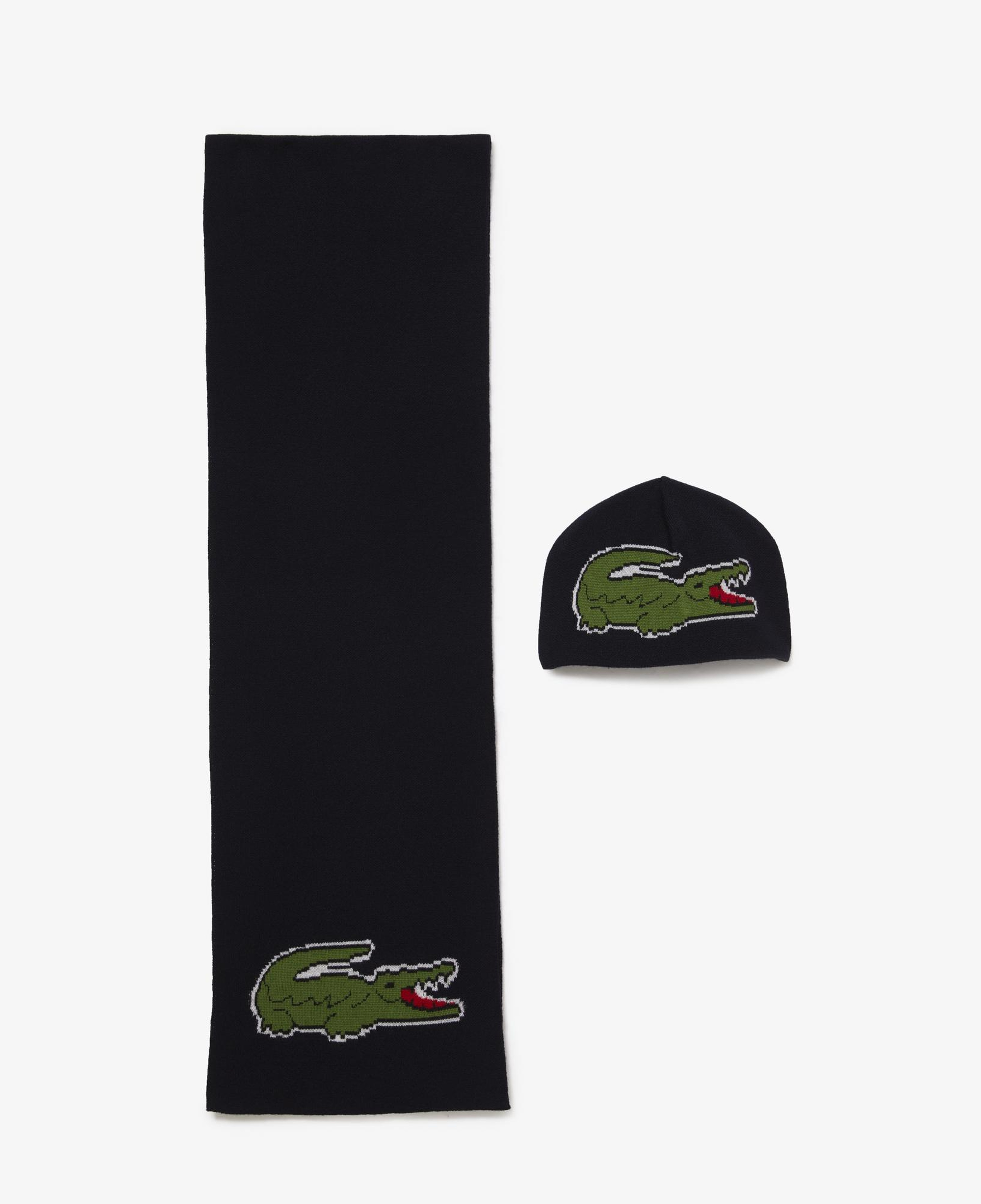 Unisex Siyah Atkı & Bere Seti