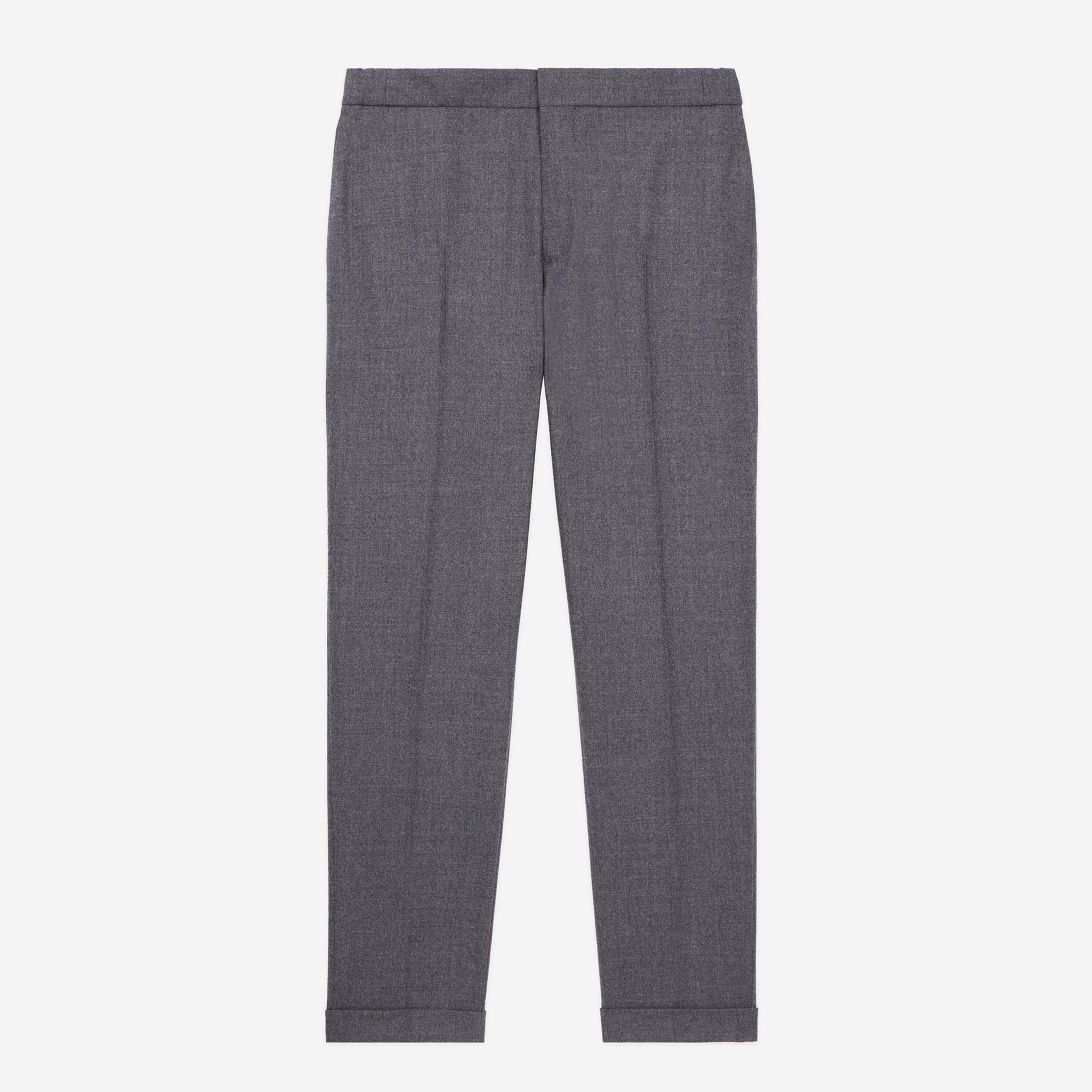 ERKEK GRİ Yün Karışımlı Pantolon