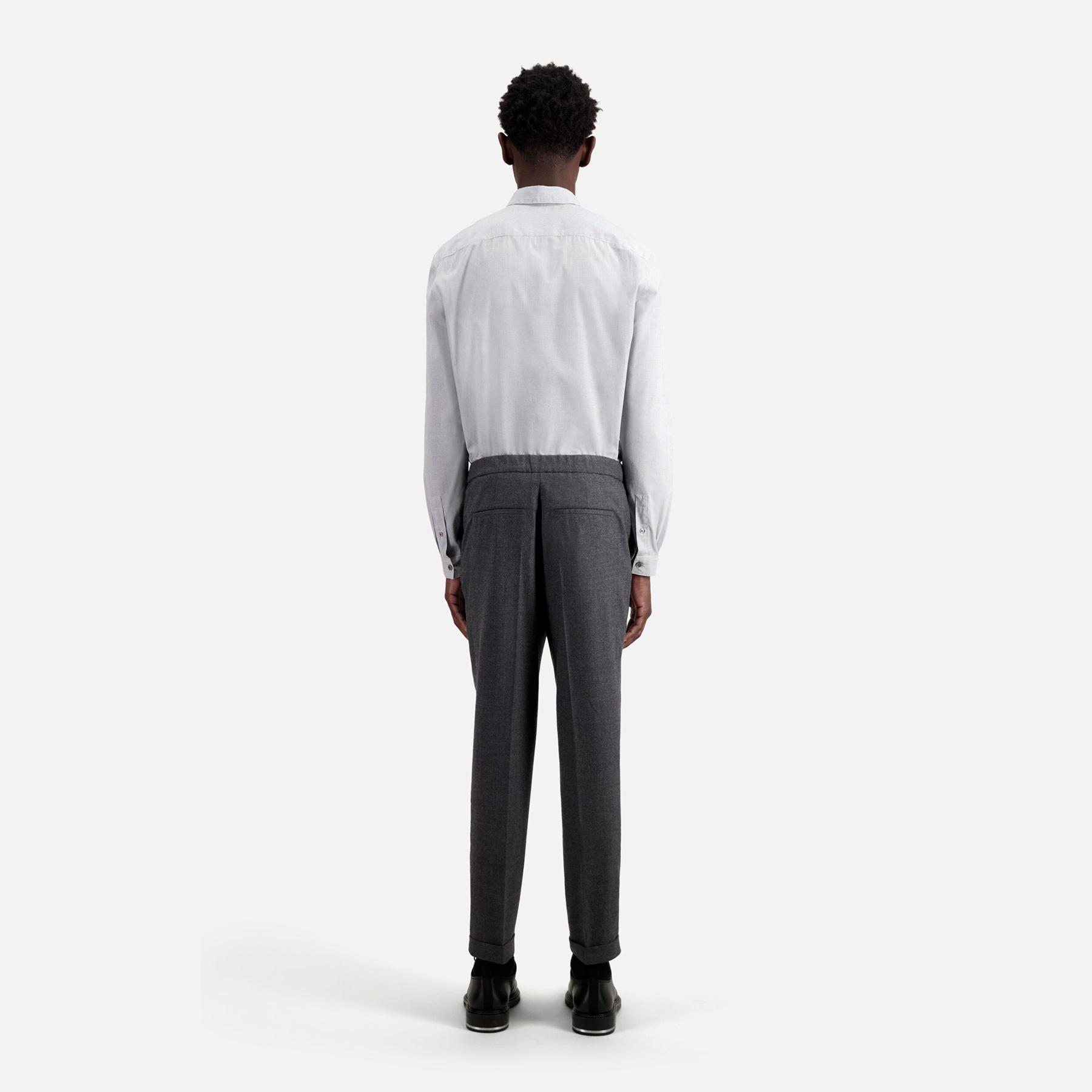 ERKEK GRİ Yün Karışımlı Pantolon