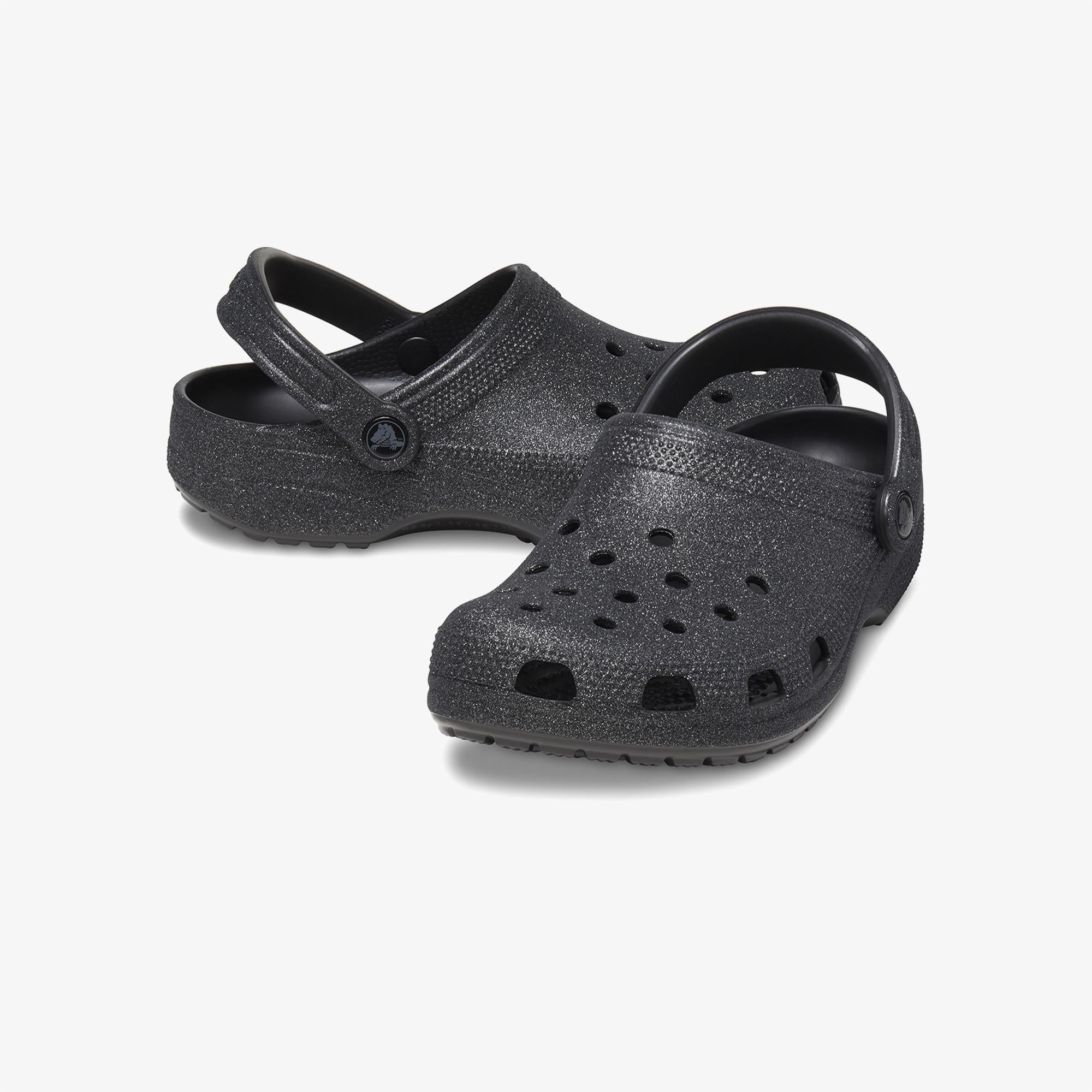 Crocs Classic Glitter Clog Kadın Siyah Terlik