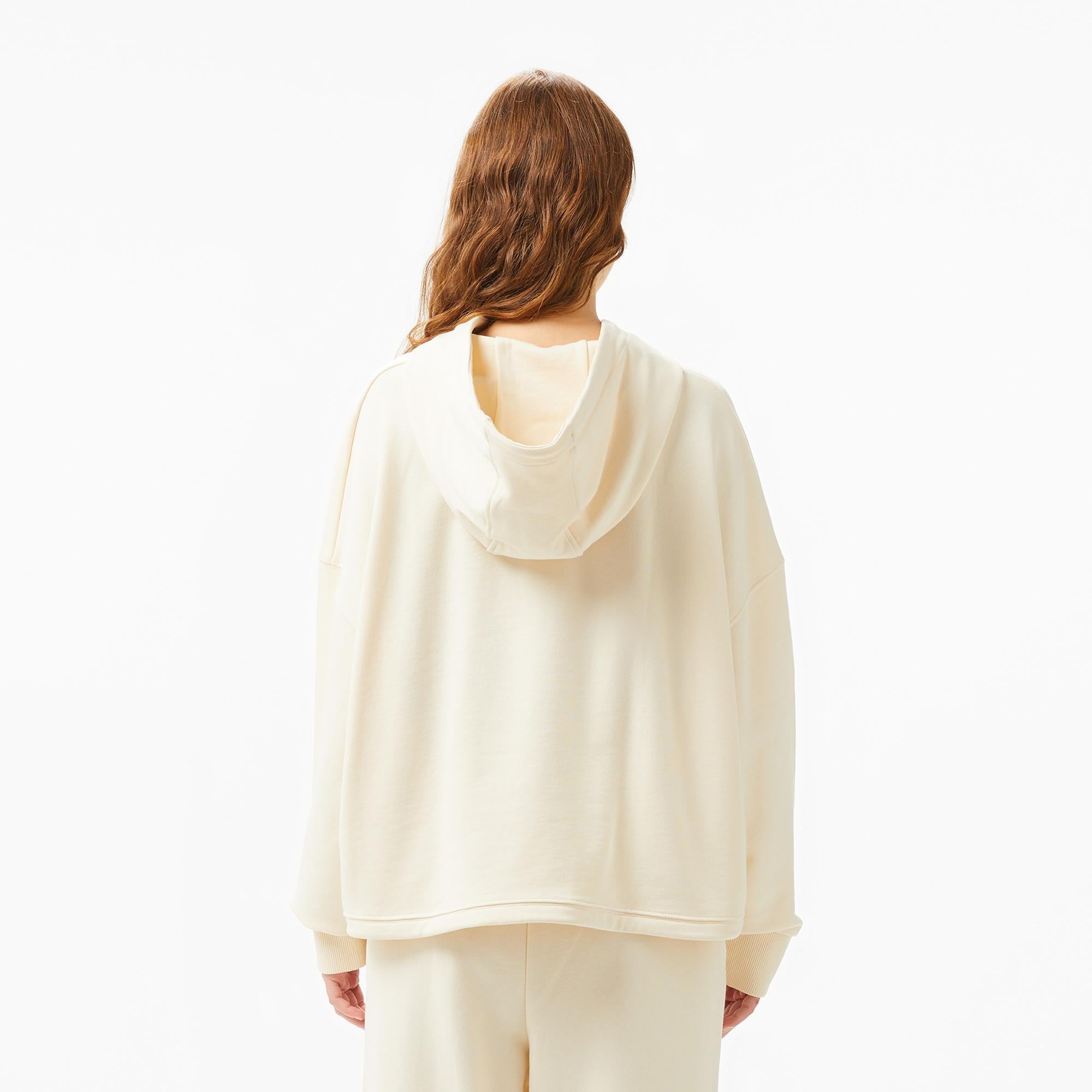 Lacoste Krem Kadın Sweatshirt