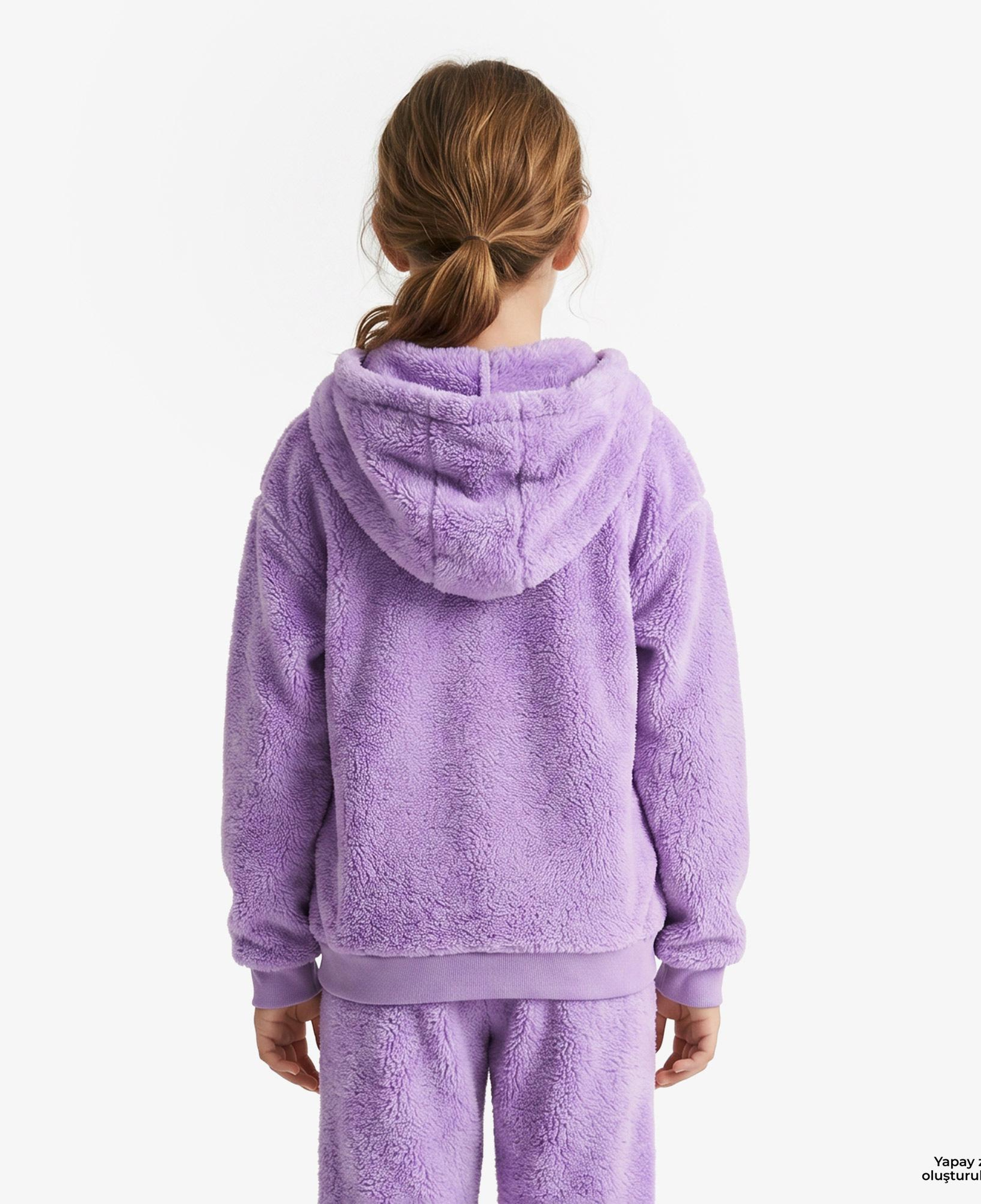 Nautica Knit Active Top Çocuk Mor Sweatshirt