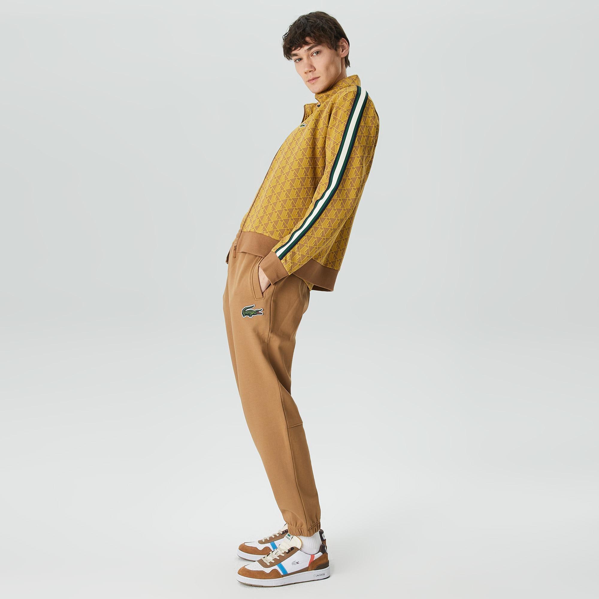 Lacoste Paris Jacquard Monogram Zipped Sweatshirt