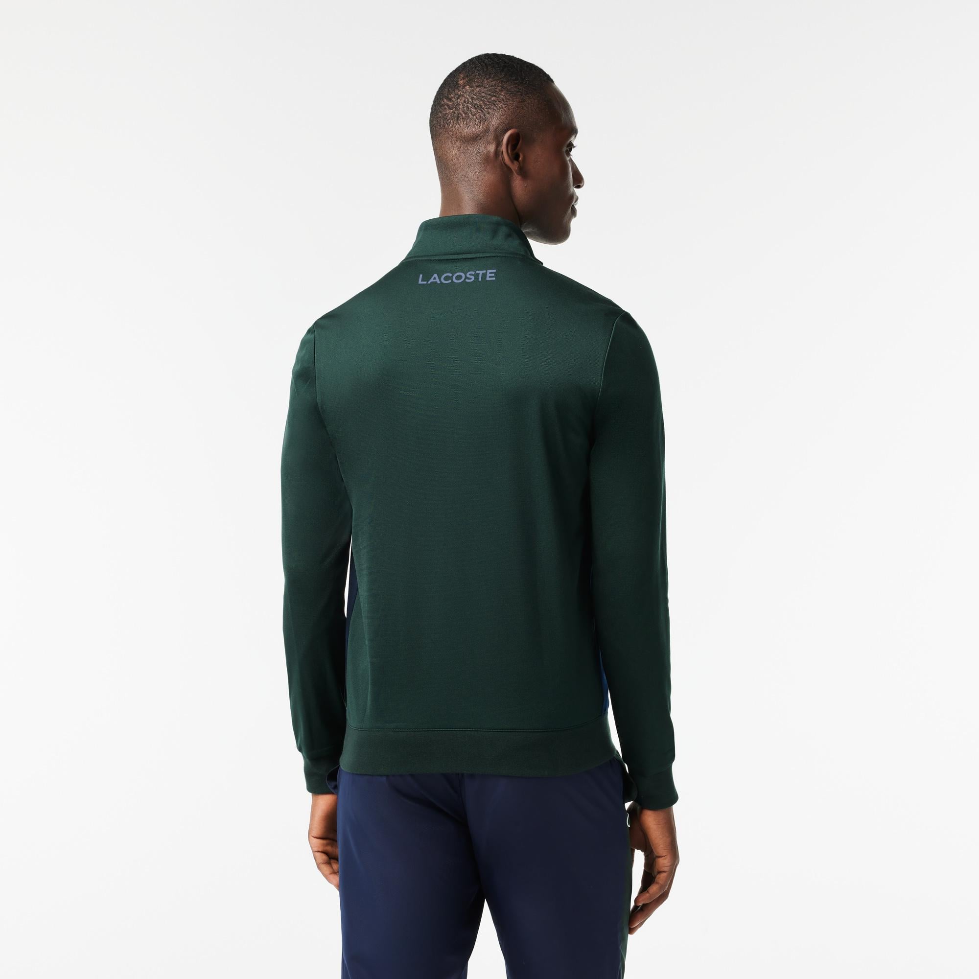 SPORT Erkek Classic Fit Fermuarlı Yeşil Sweatshirt
