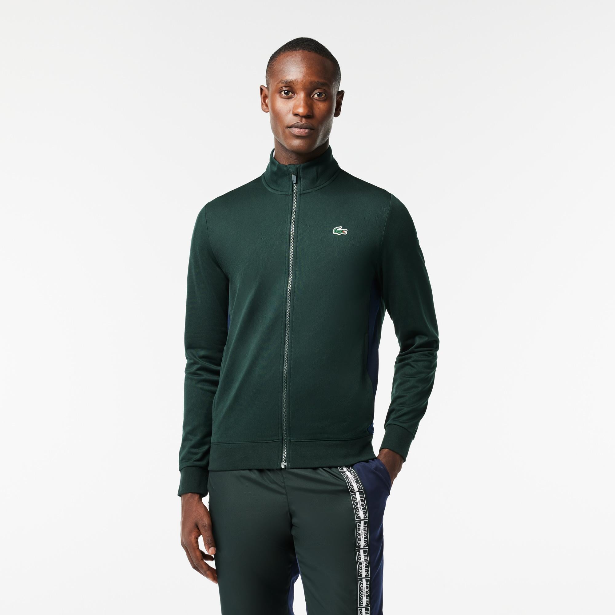 SPORT Erkek Classic Fit Fermuarlı Yeşil Sweatshirt