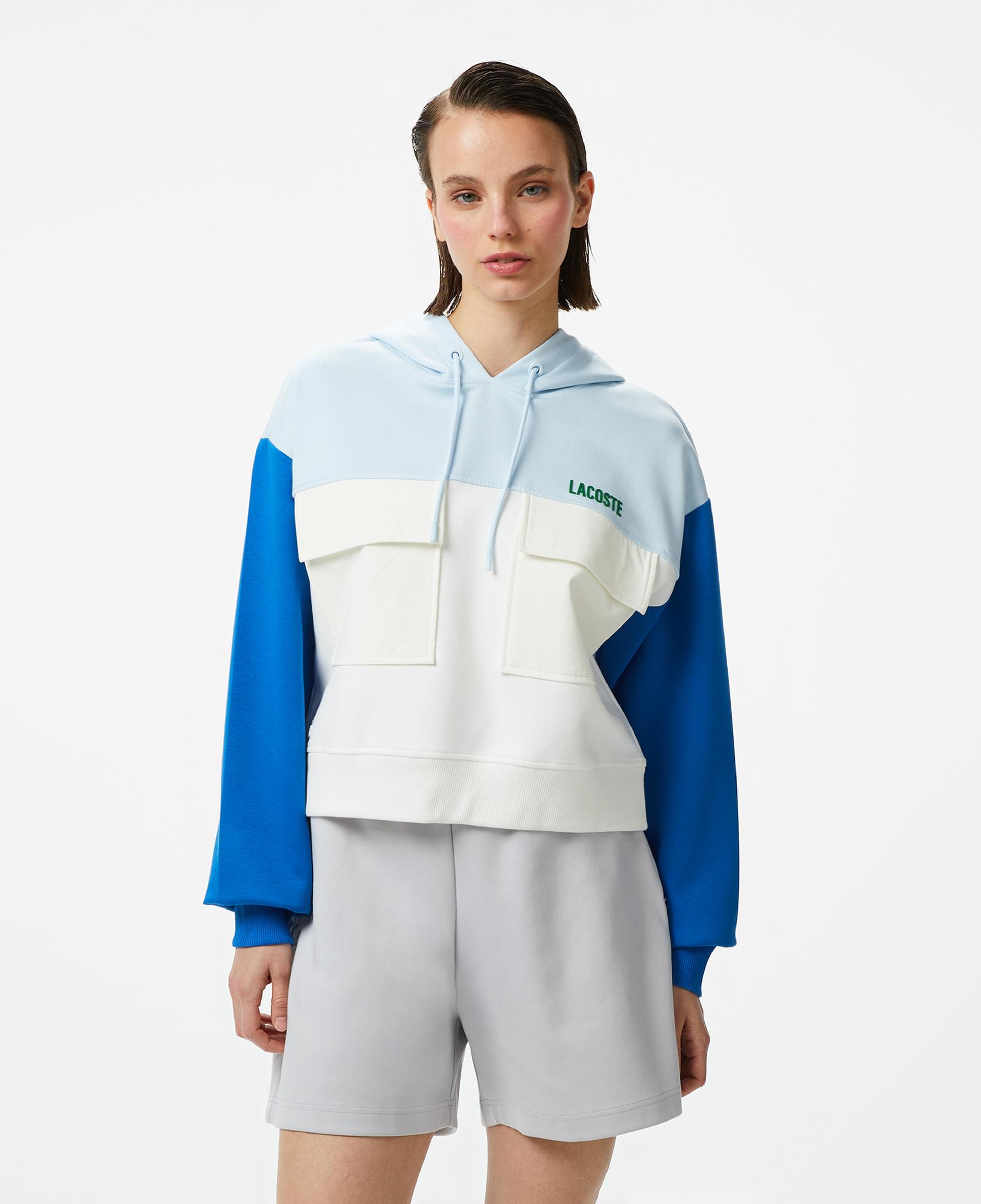 Lacoste House of SuperStep x Lacoste Kadın Beyaz Sweatshirt