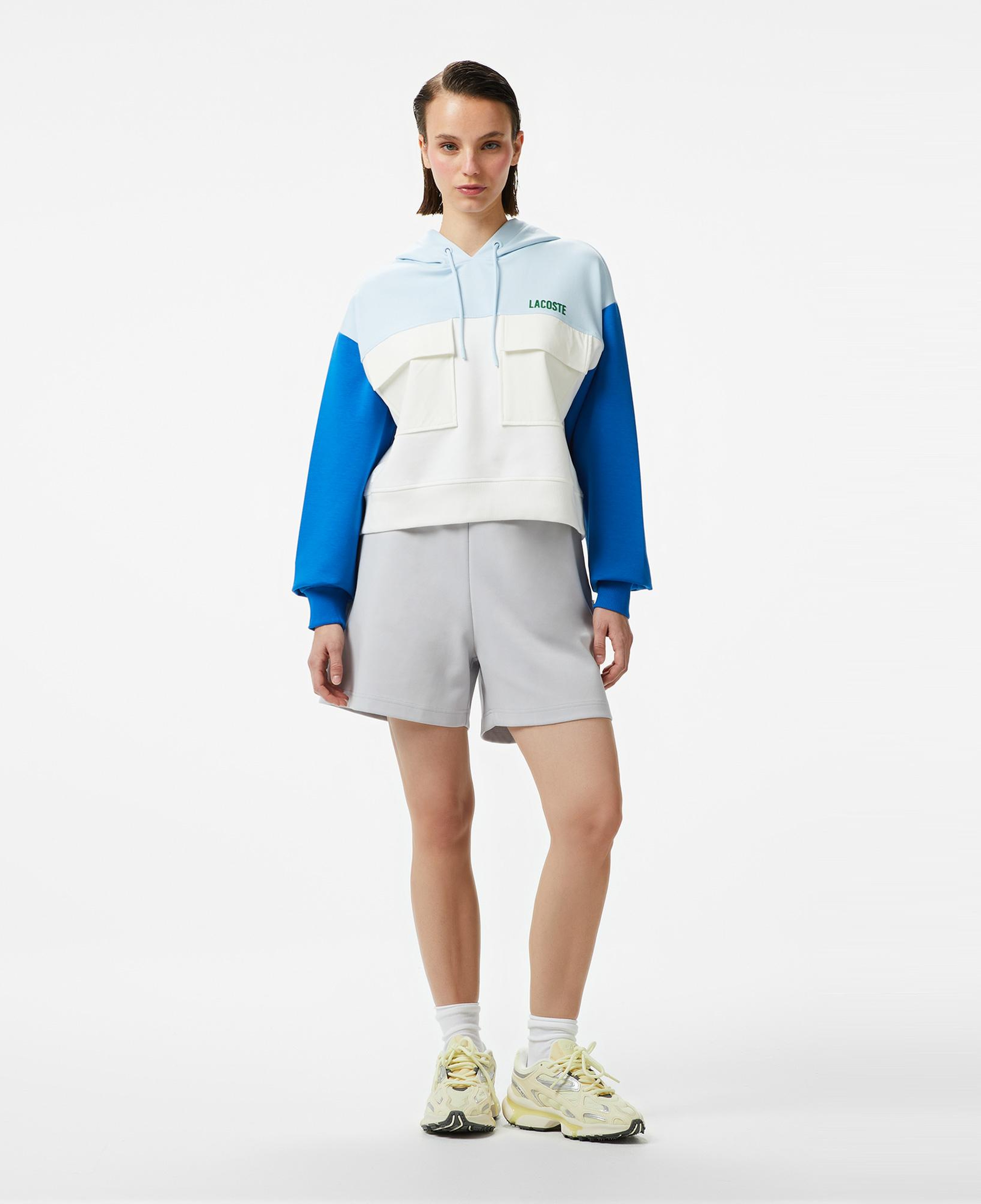 Lacoste House of SuperStep x Lacoste Kadın Beyaz Sweatshirt