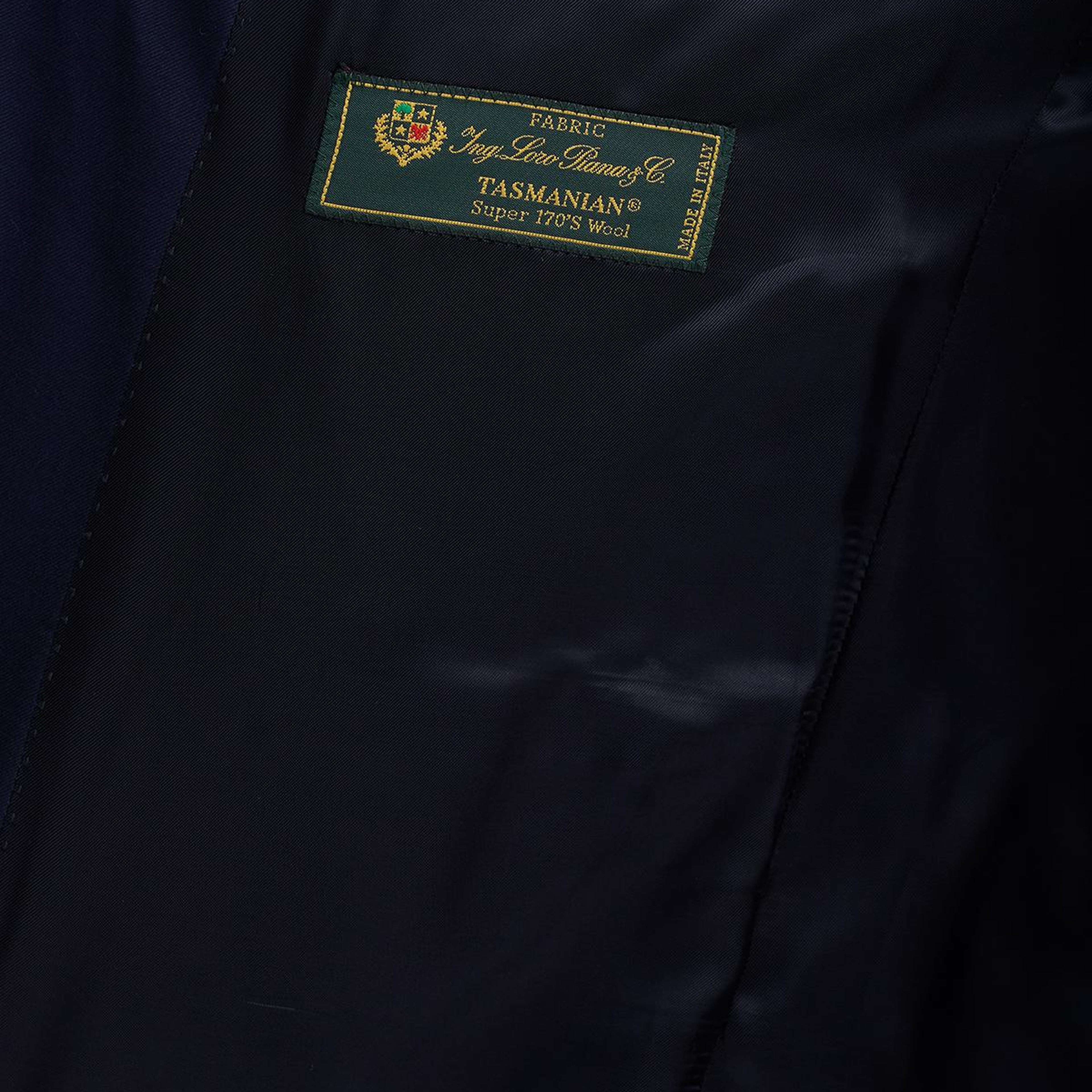Erkek Lacivert Yün Loro Piana Kumaşıyla Üretilmiş Blazer Ceket