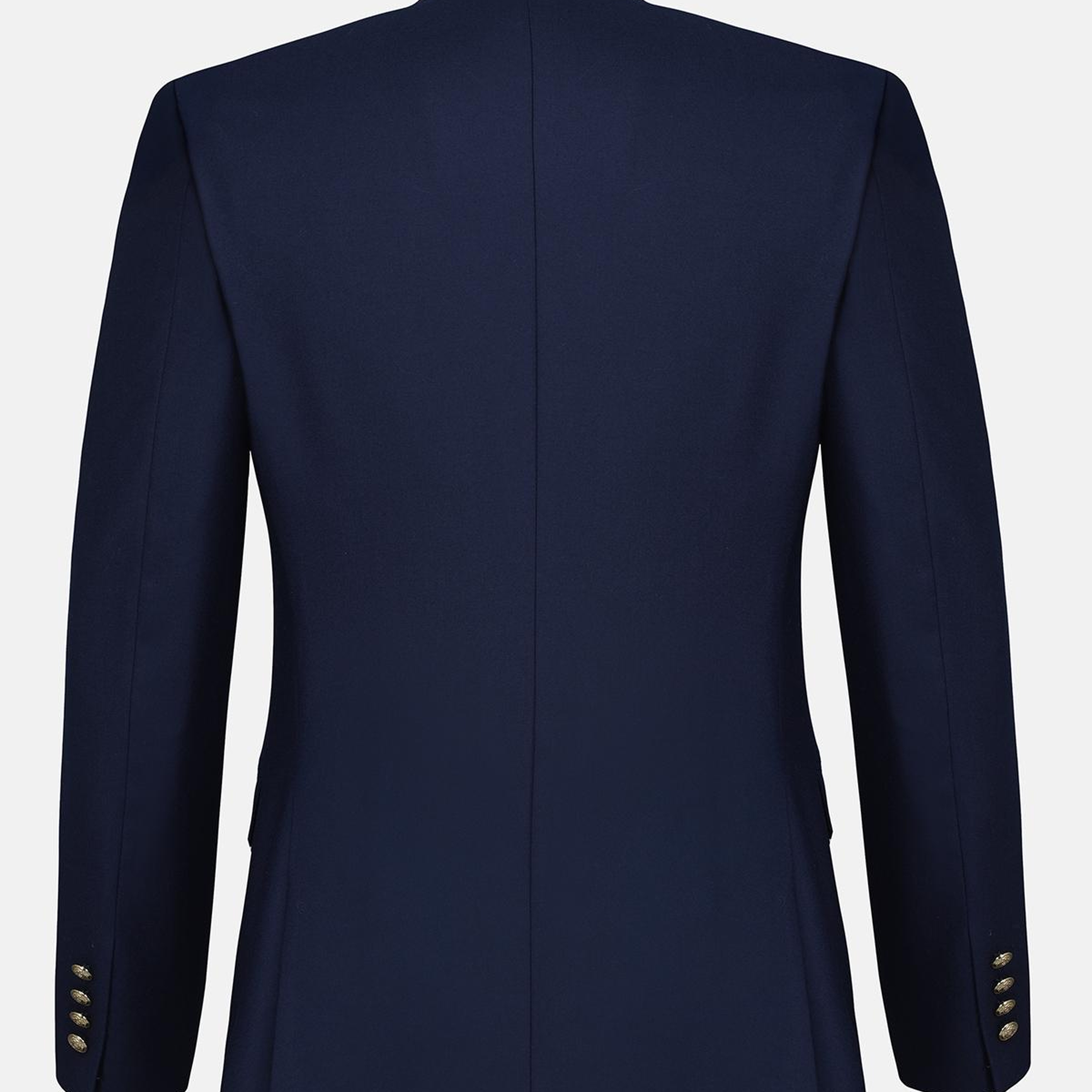 Erkek Lacivert Yün Loro Piana Kumaşıyla Üretilmiş Blazer Ceket