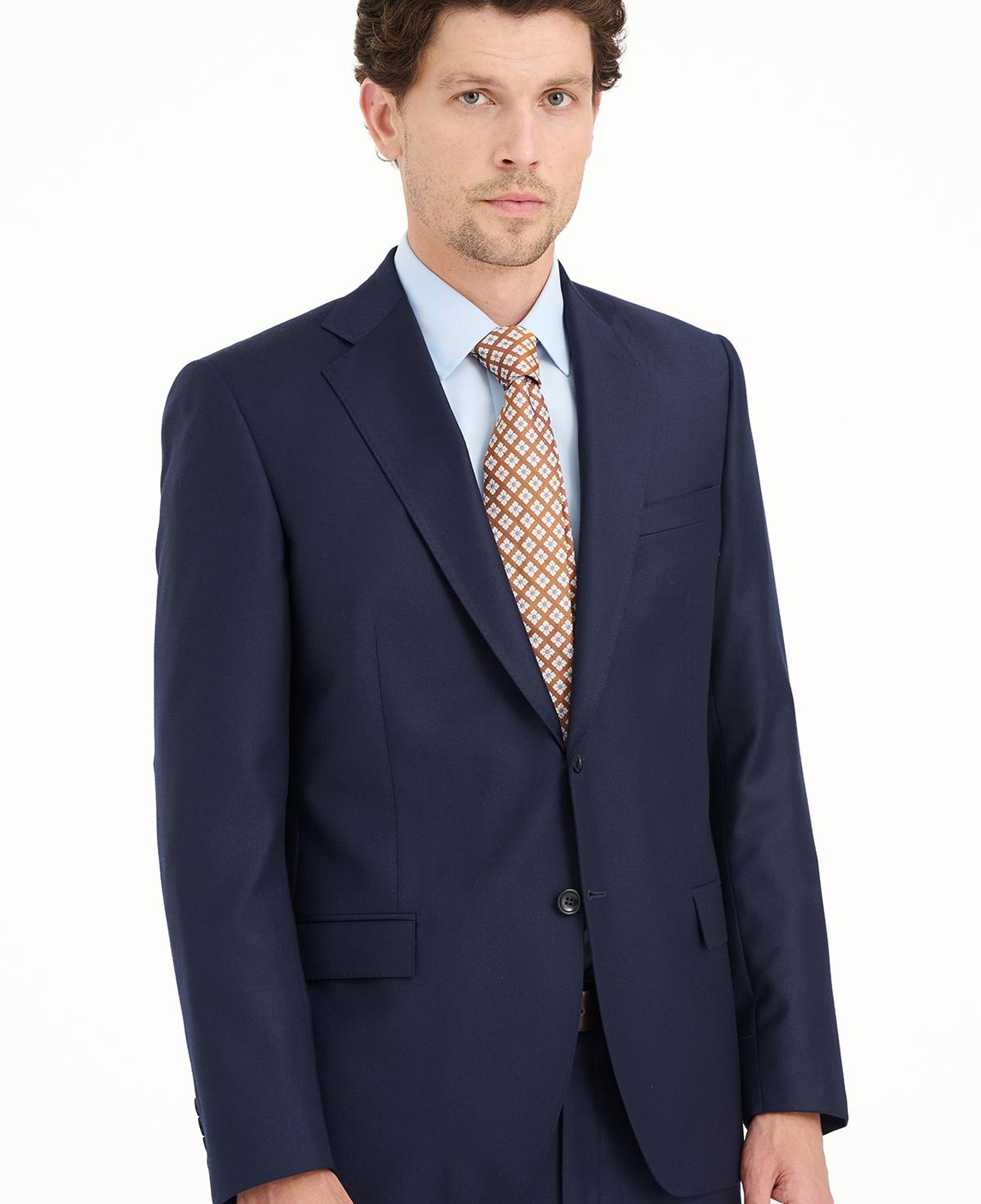 Erkek Lacivert Loro Piana 150's Kumaşıyla Üretilmiş Takım Elbise