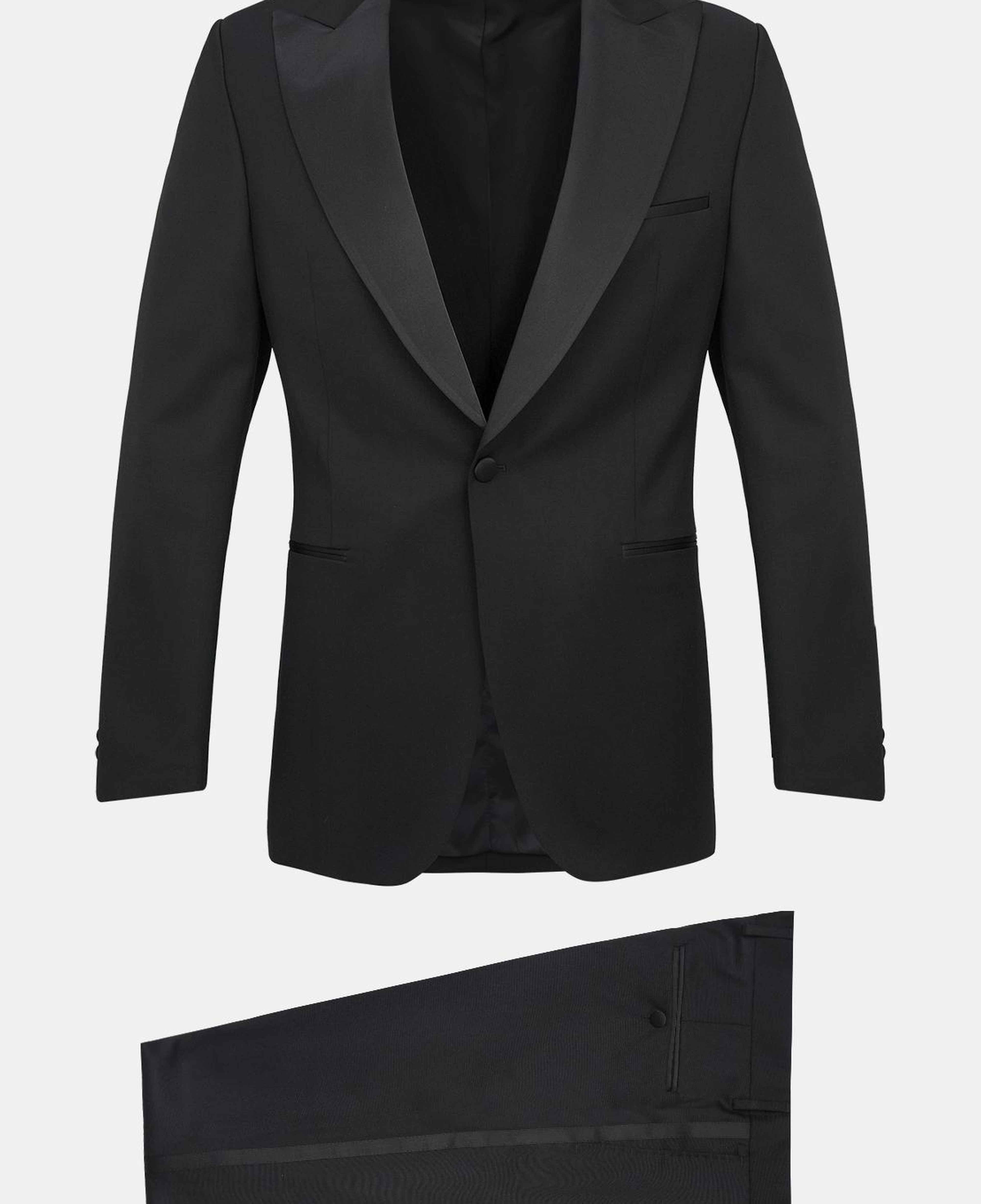 Erkek Siyah Vitale Barberis Yün Smokin