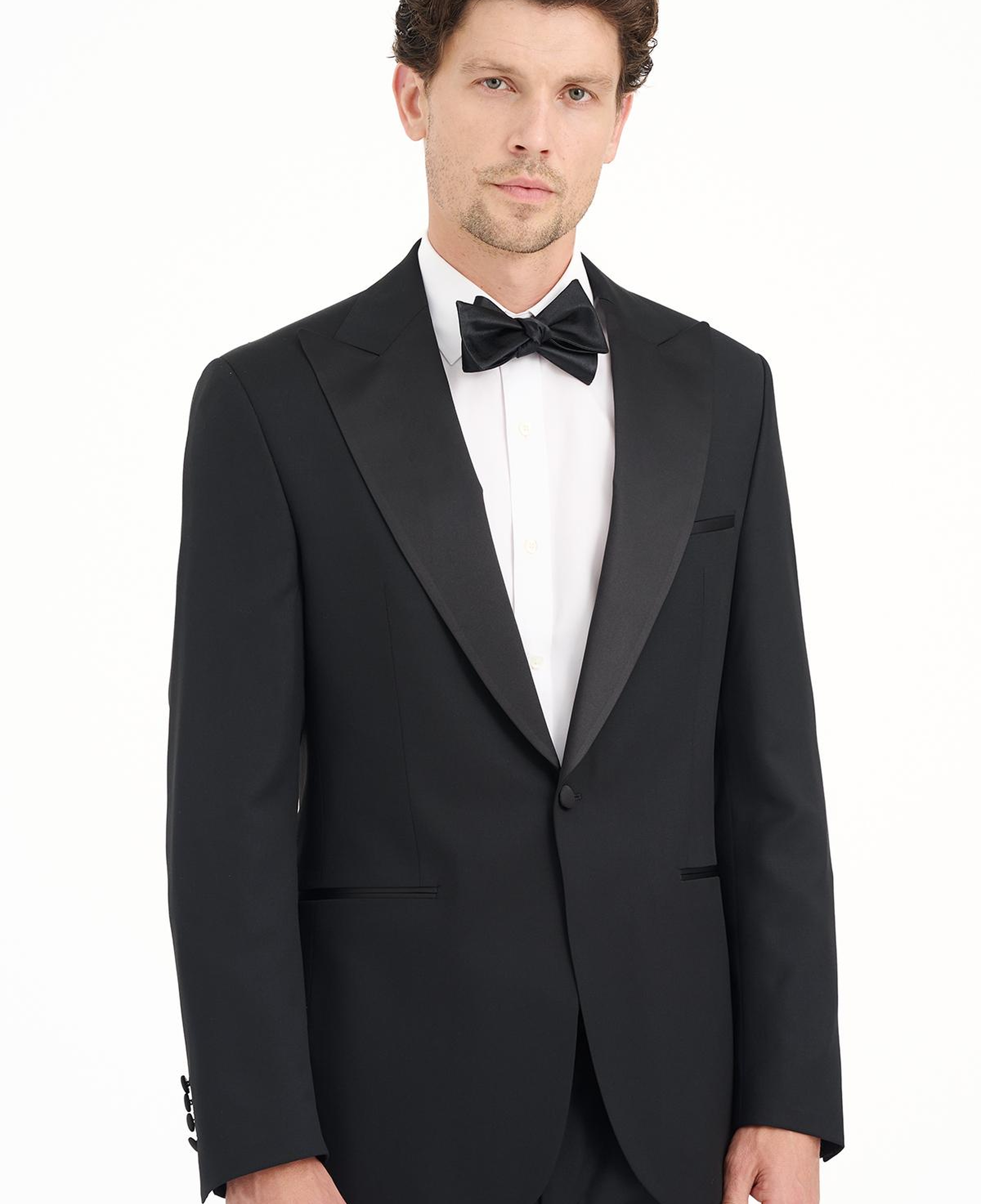 Erkek Siyah Vitale Barberis Yün Smokin
