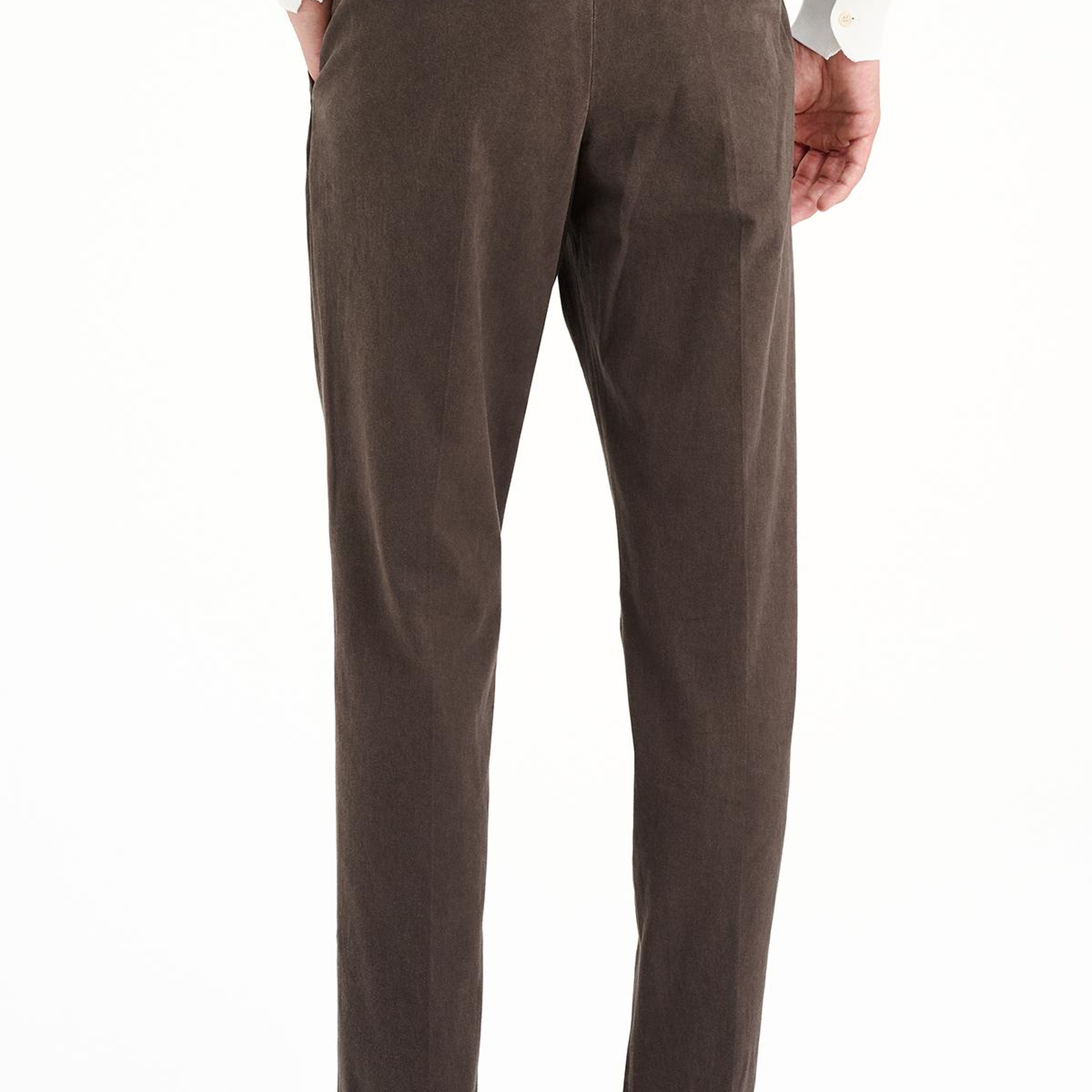 Erkek Kahverengi Slim Fit Chino Pantolon