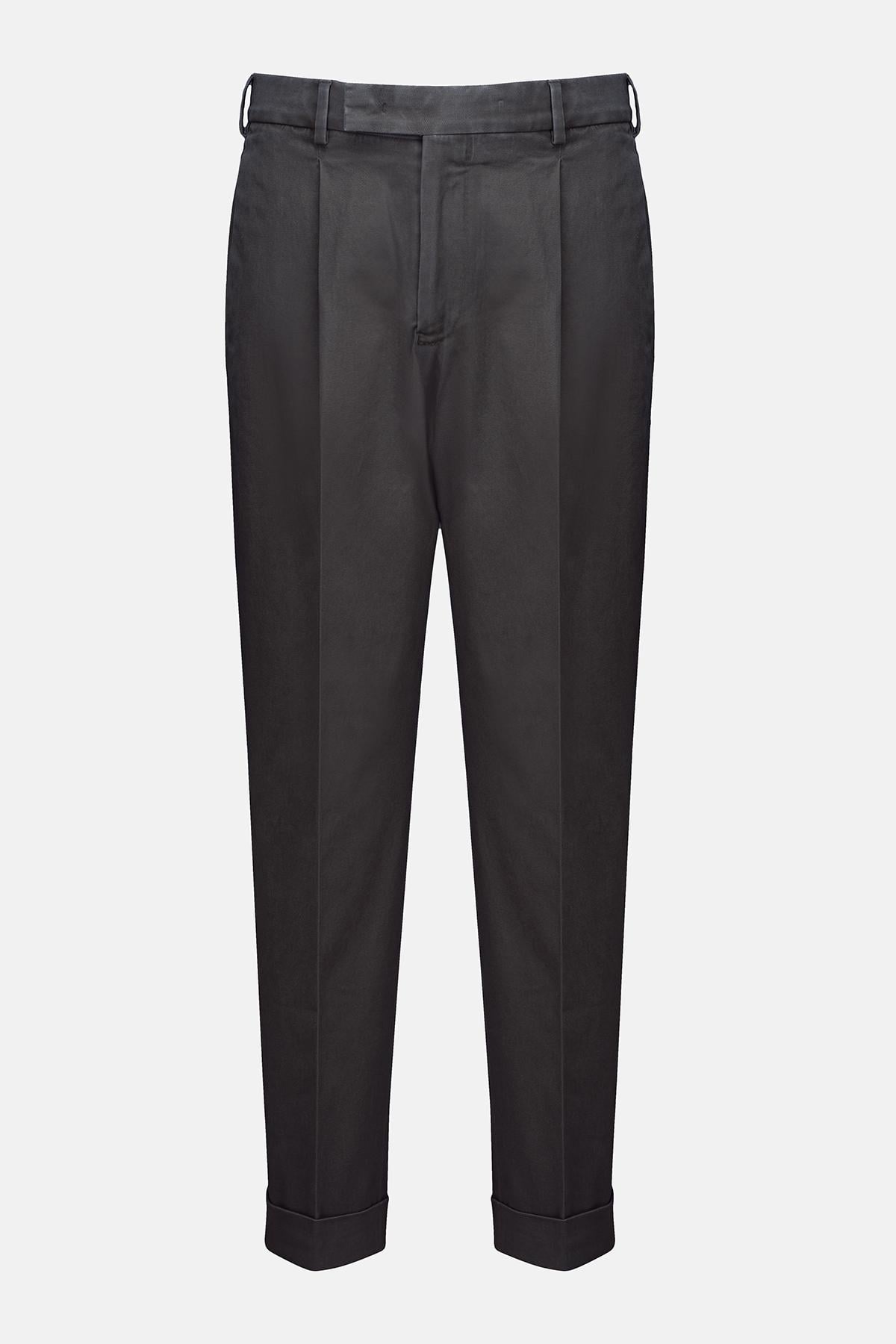 Erkek Kahverengi Slim Fit Chino Pantolon