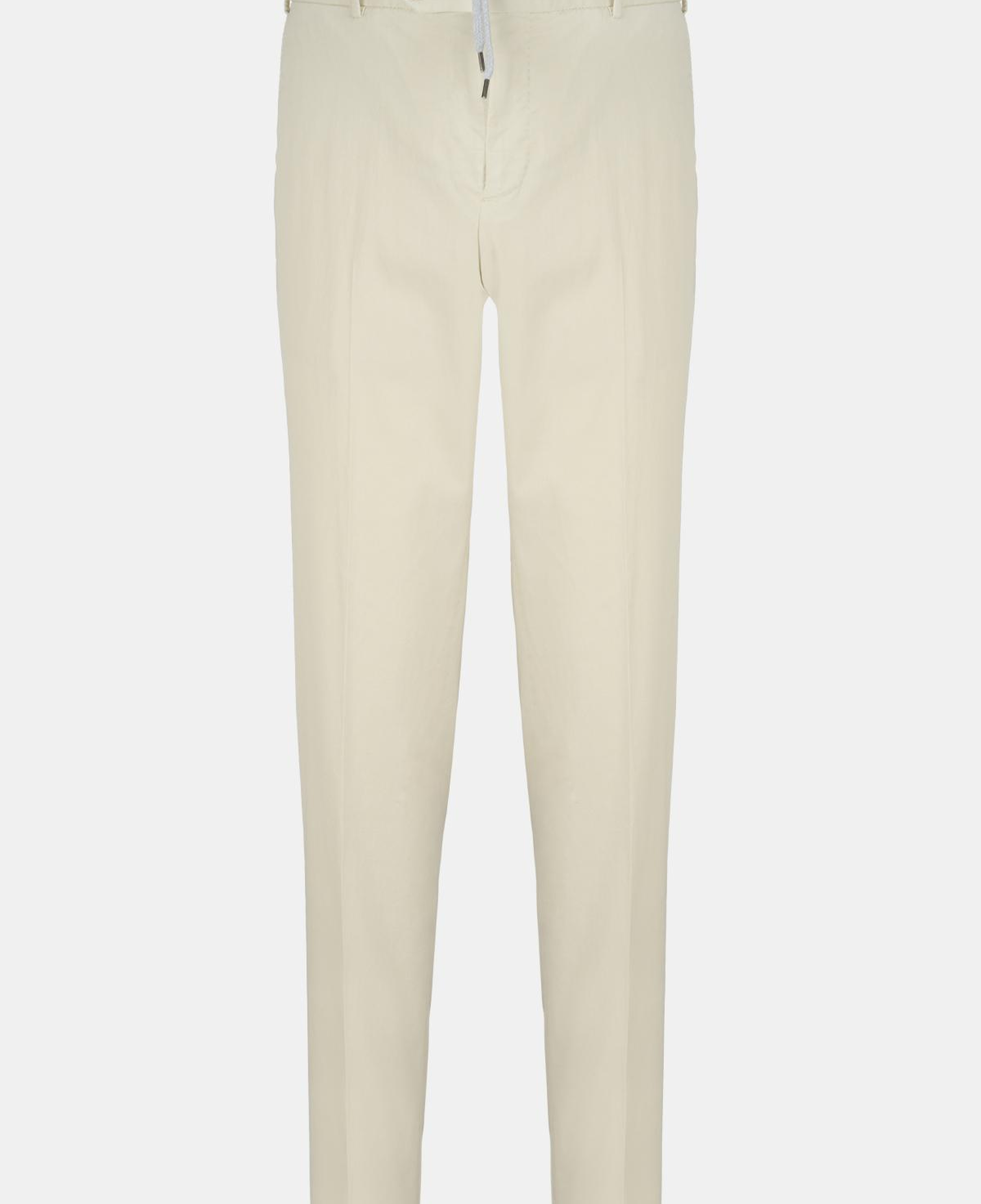 Erkek Ekru Slim Fit Elastik Bel Lyocell Jogger Pantolon