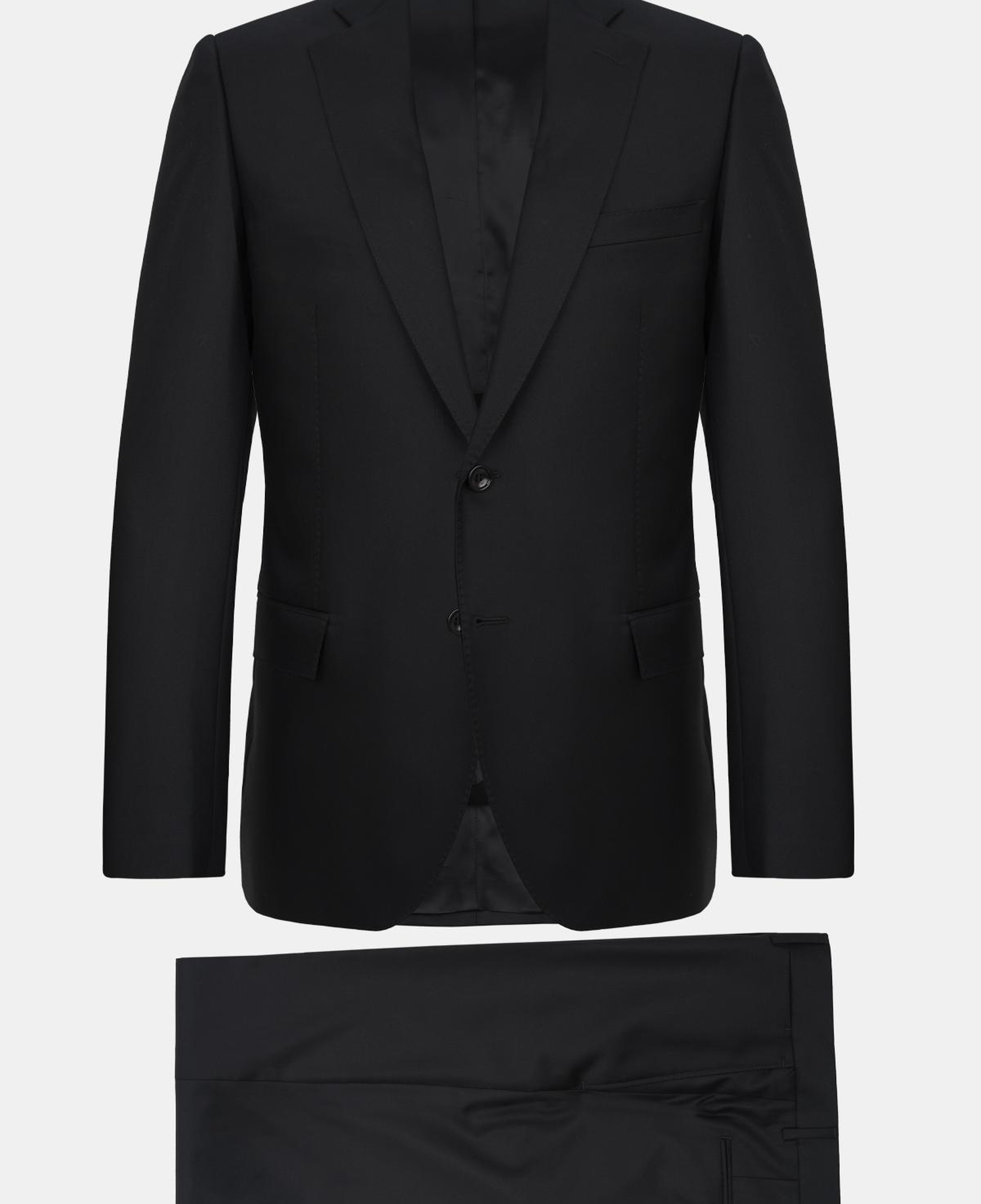 Erkek Siyah Loro Piana 150's Kumaşıyla Üretilmiş Takım Elbise