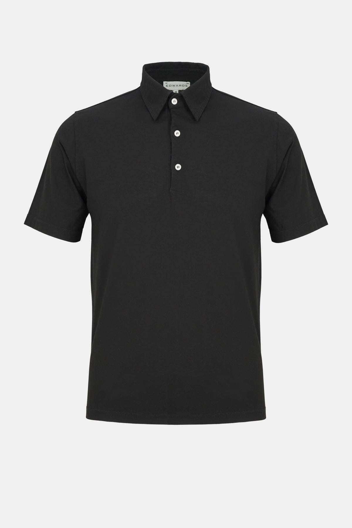 Erkek Siyah Polo Yaka T-Shirt