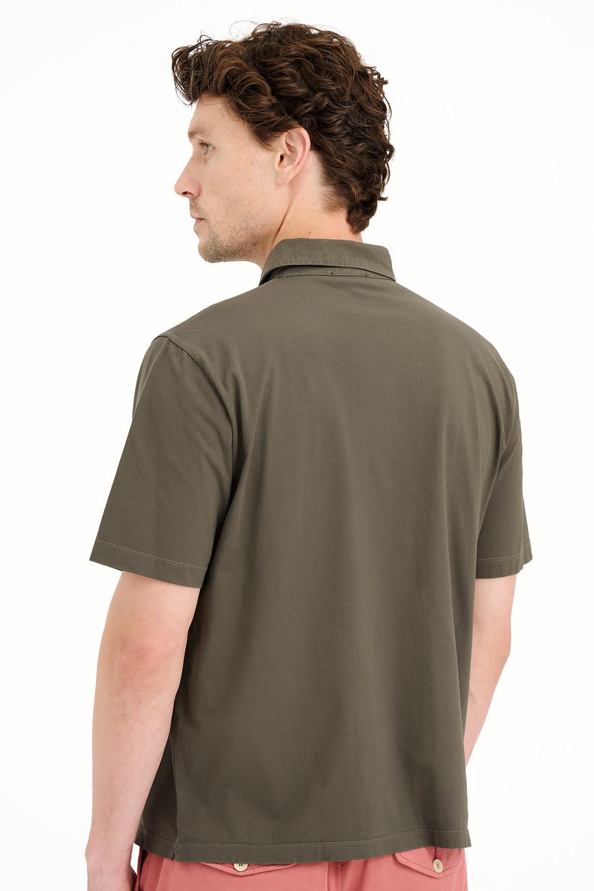 Erkek Yeşil Polo Yaka T-Shirt
