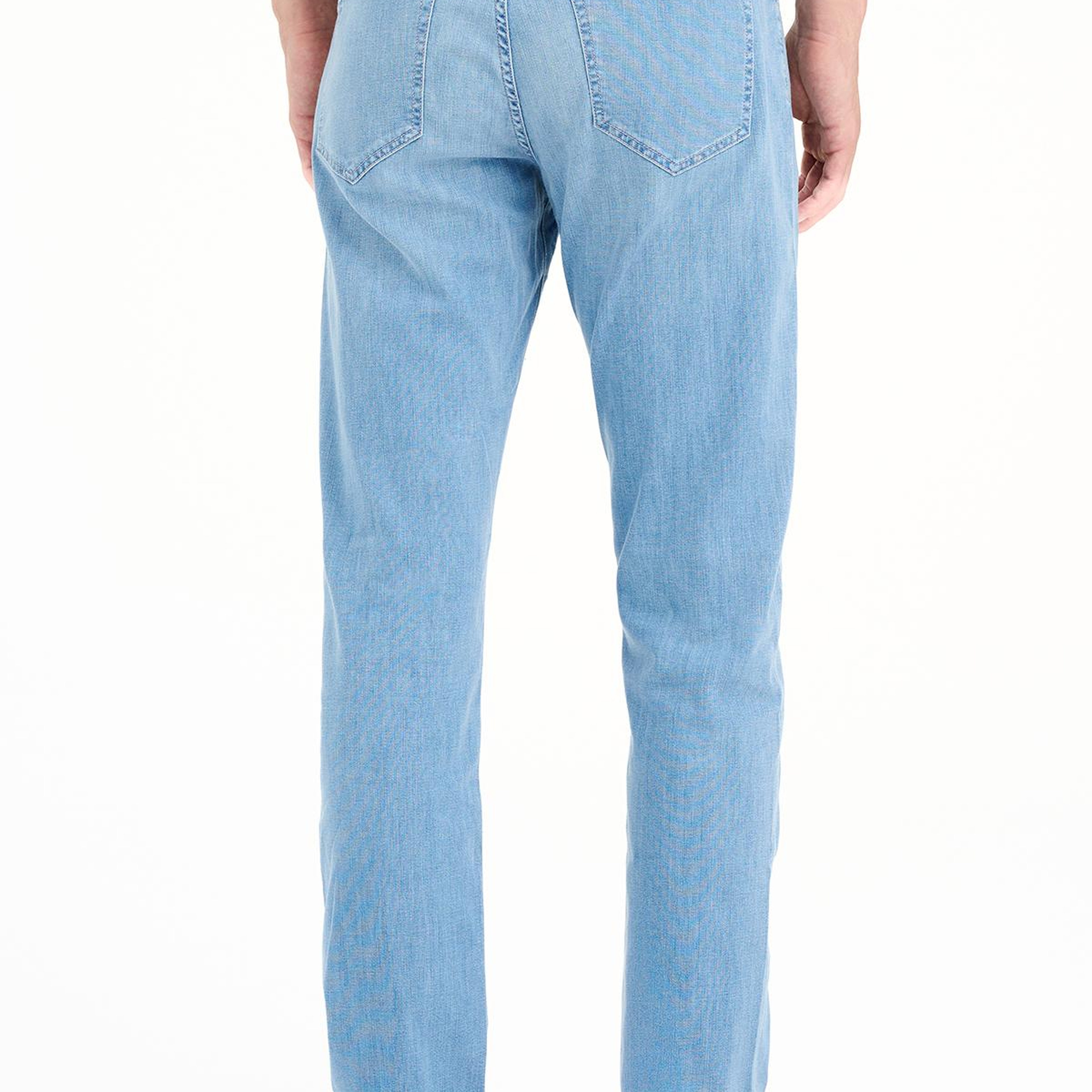 Erkek Mavi Lyocell Karışımlı Jean Pantolon