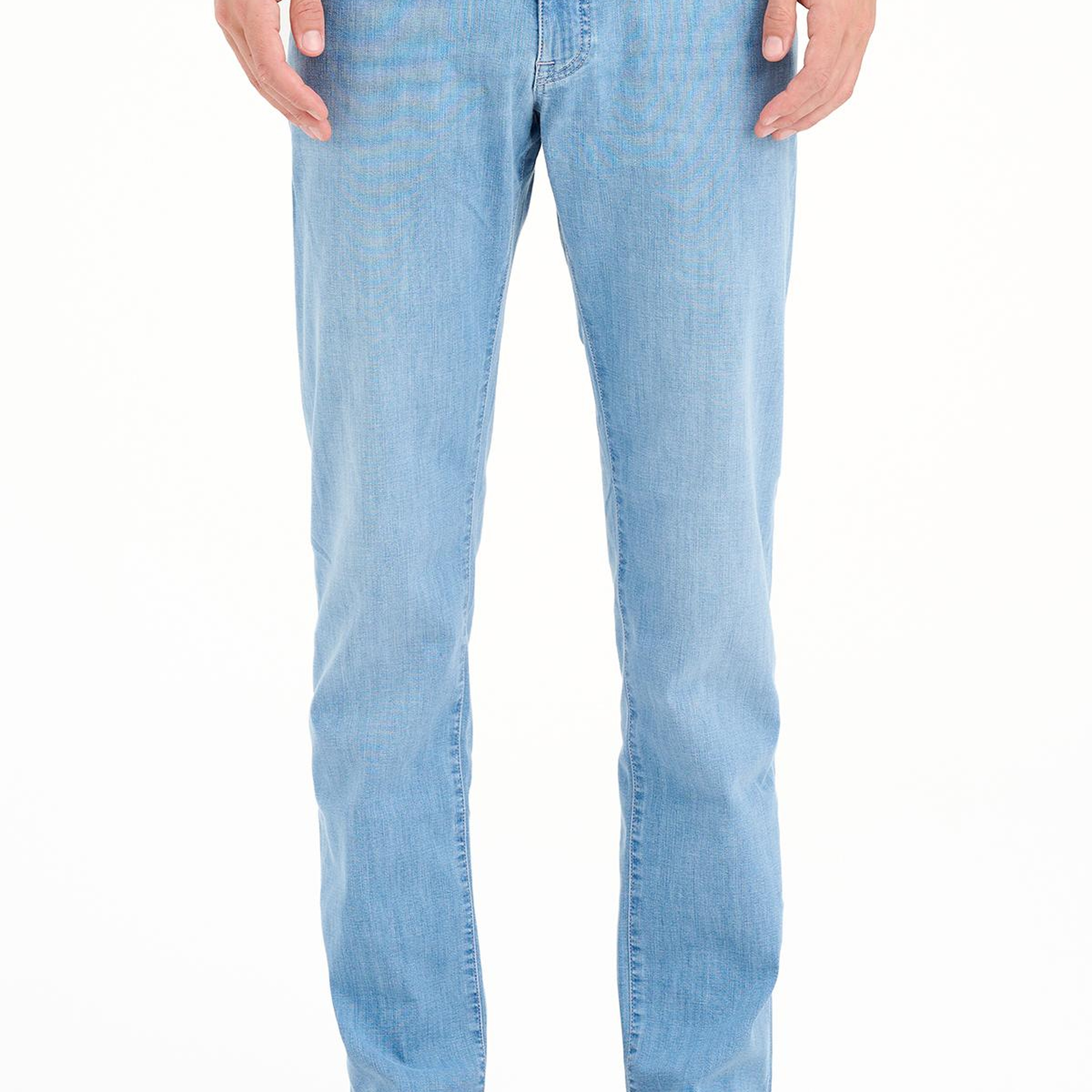 Erkek Mavi Lyocell Karışımlı Jean Pantolon