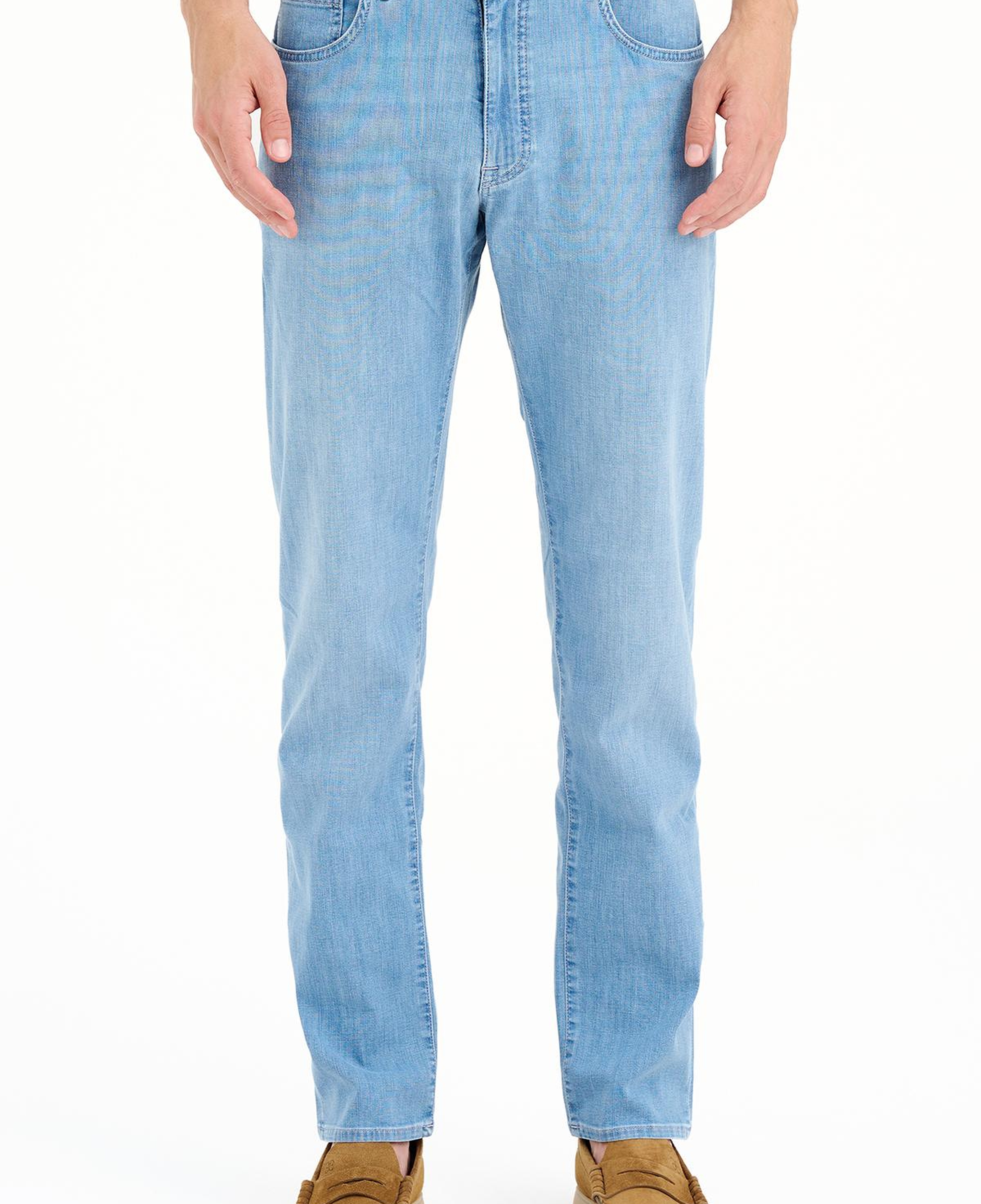 Erkek Mavi Lyocell Karışımlı Jean Pantolon