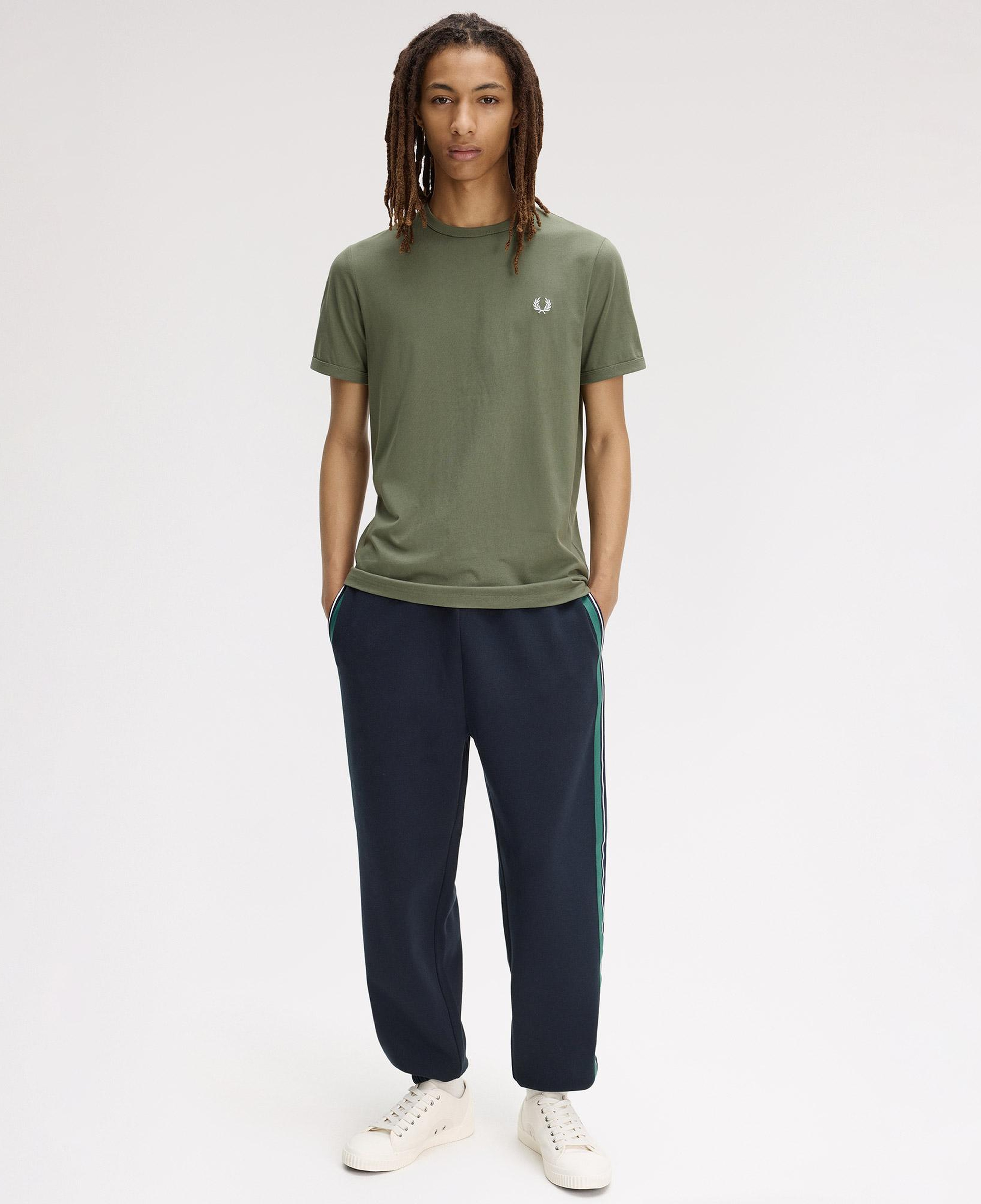 Fred Perry Ringer Erkek Yeşil T-Shirt
