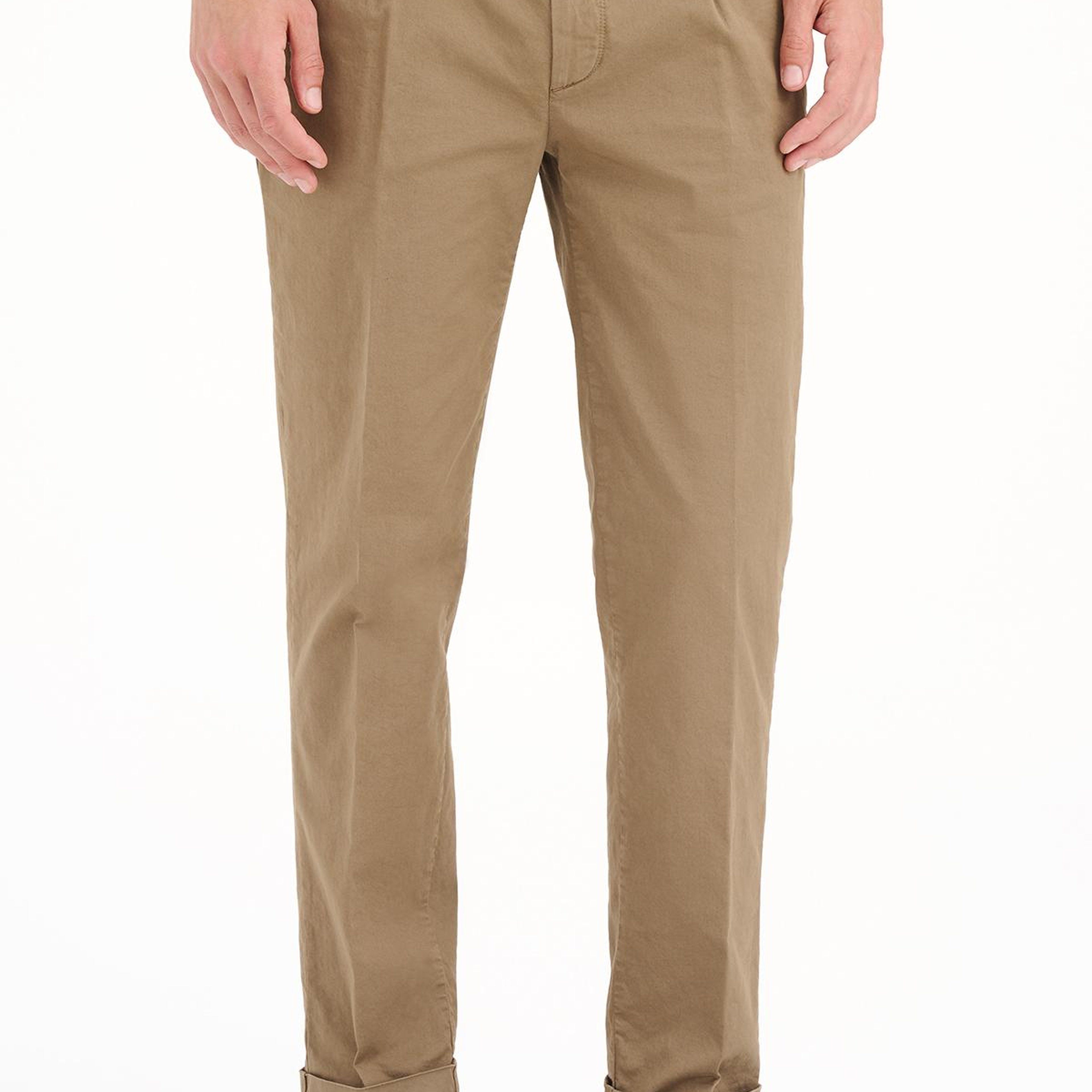 Erkek Kahverengi Chino Pantolon