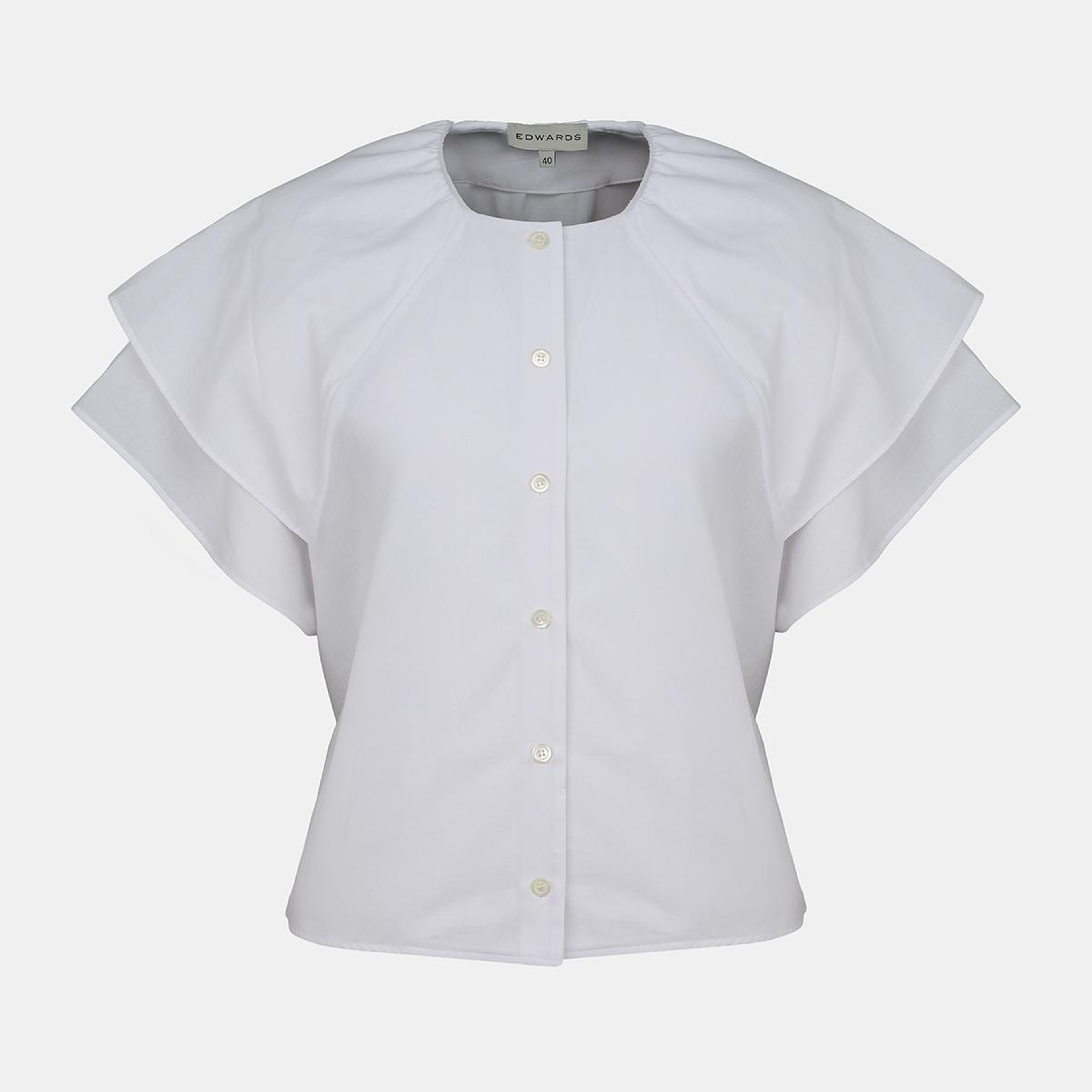 Kadın Beyaz Reglan Kesim Gömlek