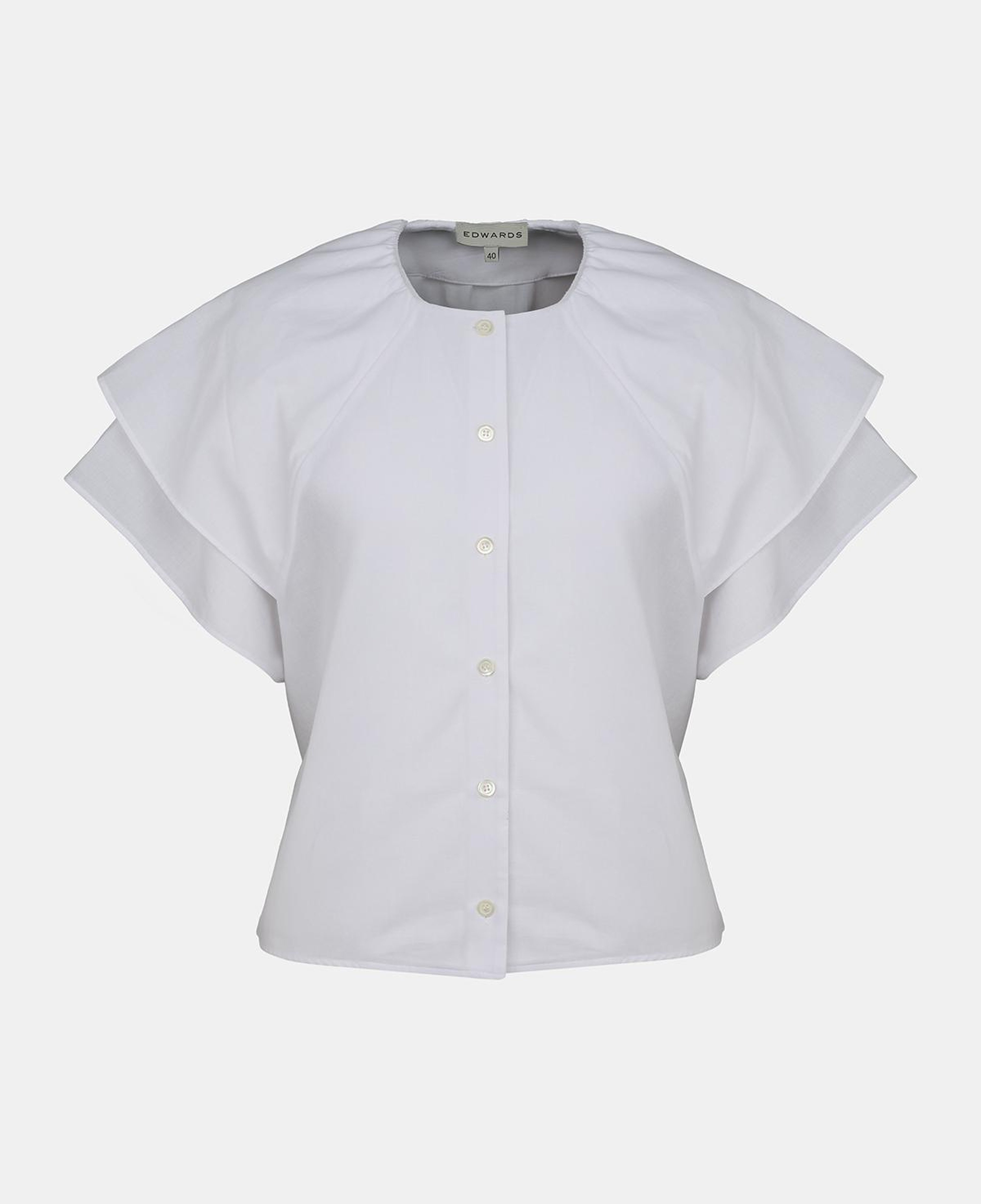 Kadın Beyaz Reglan Kesim Gömlek