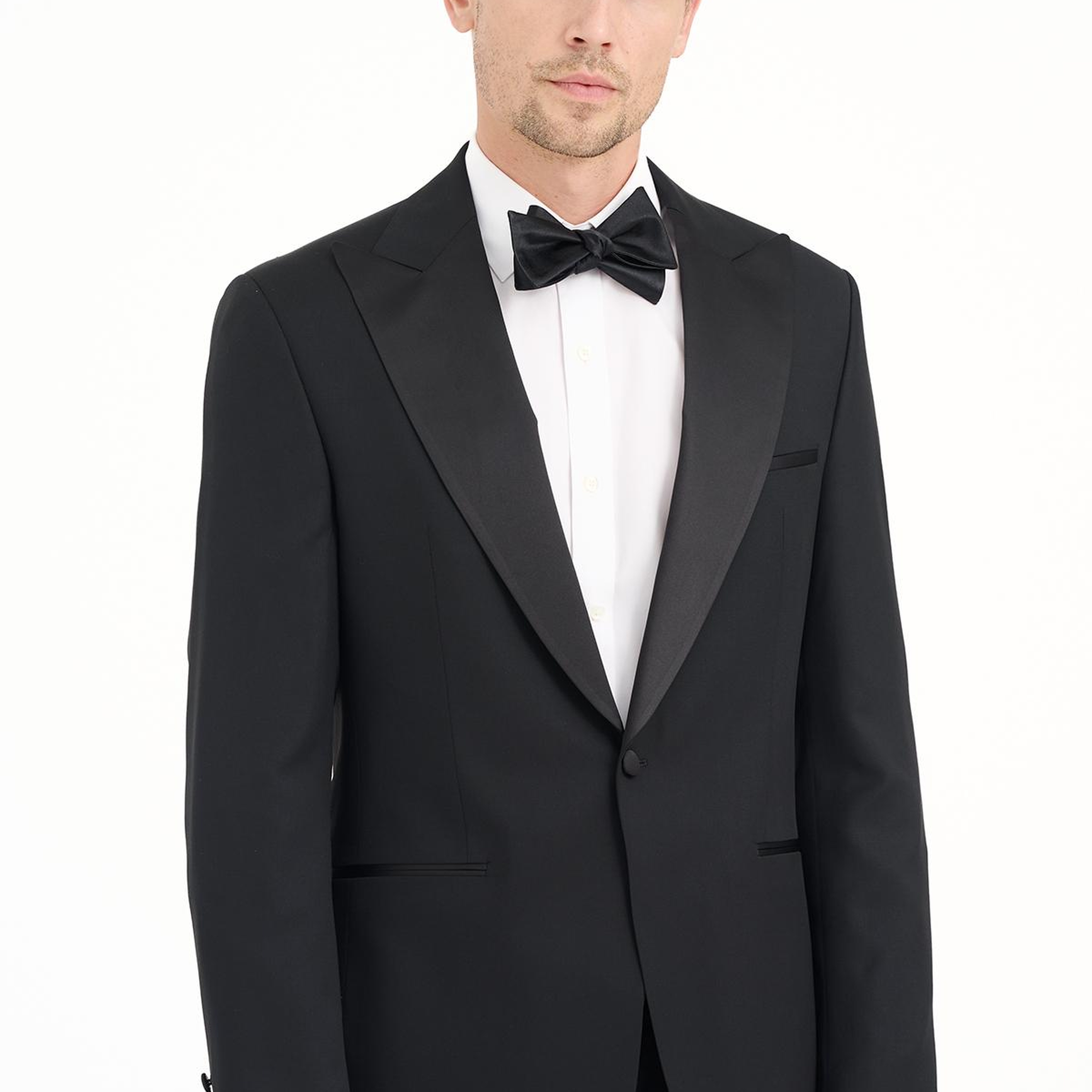 Erkek Siyah Vitale Barberis Yün Smokin