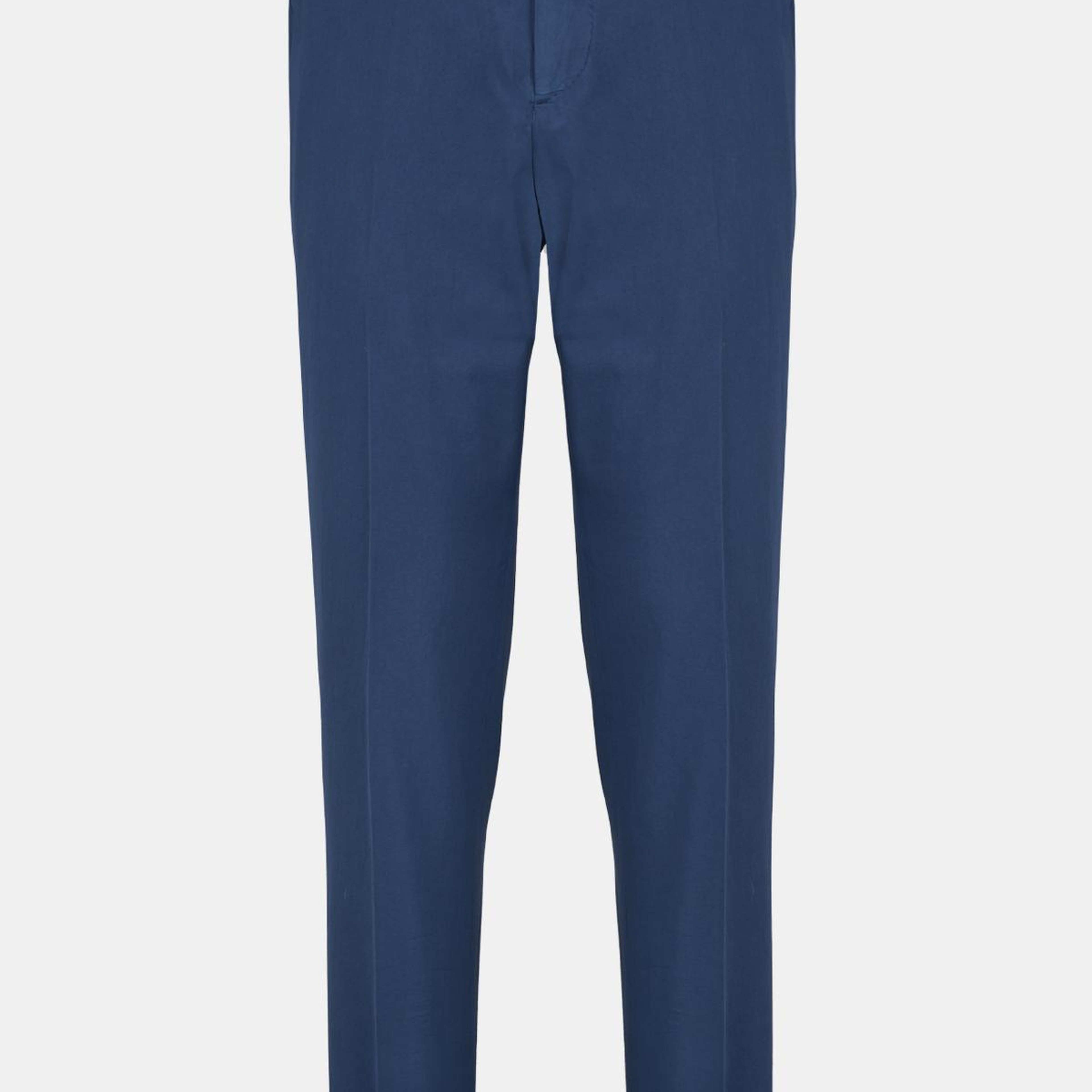 Erkek Lacivert Slim Fit Elastik Bel İpek Karışımlı Jogger Pantolon