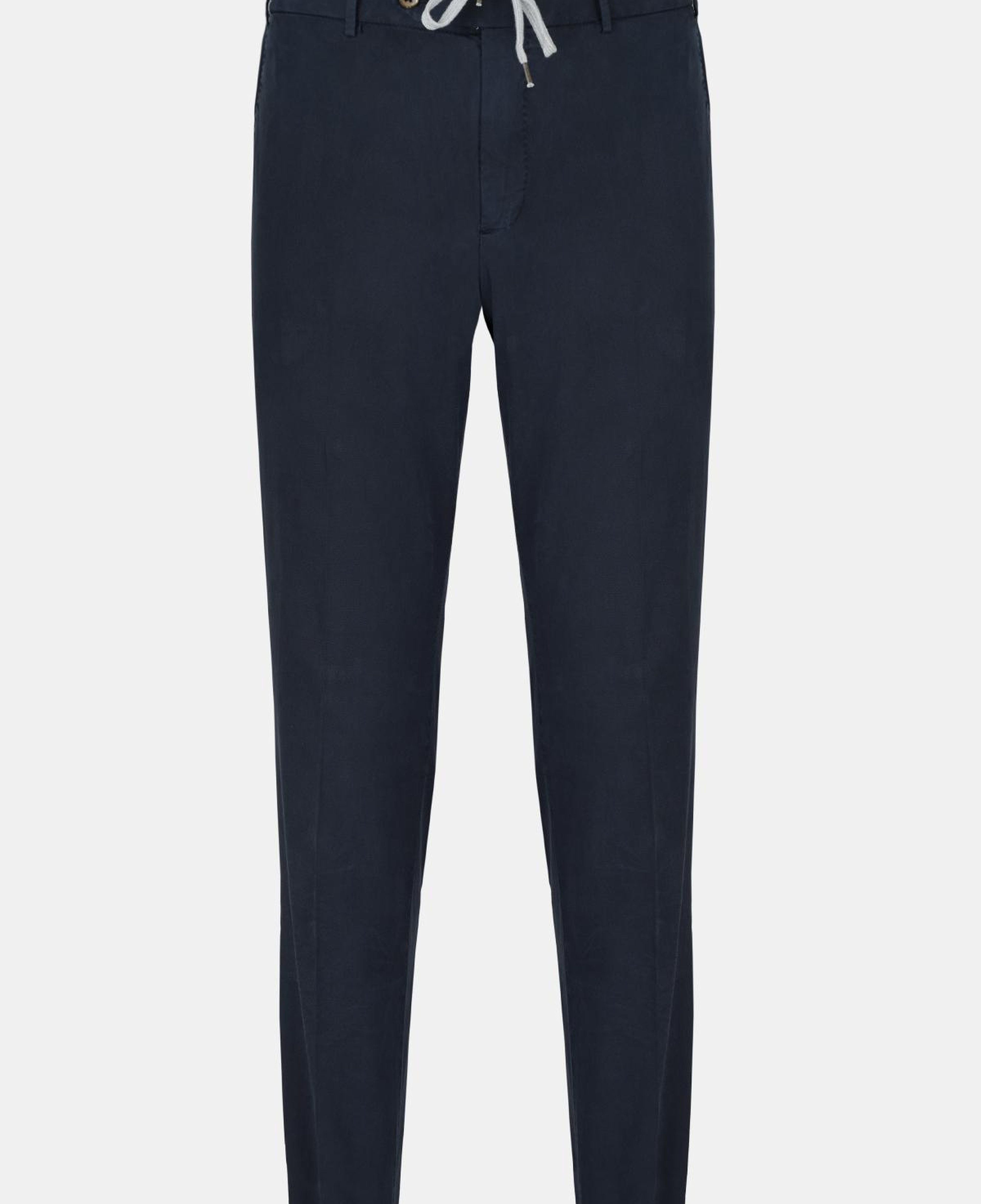 Erkek Lacivert Slim Fit Elastik Bel Lyocell Jogger Pantolon