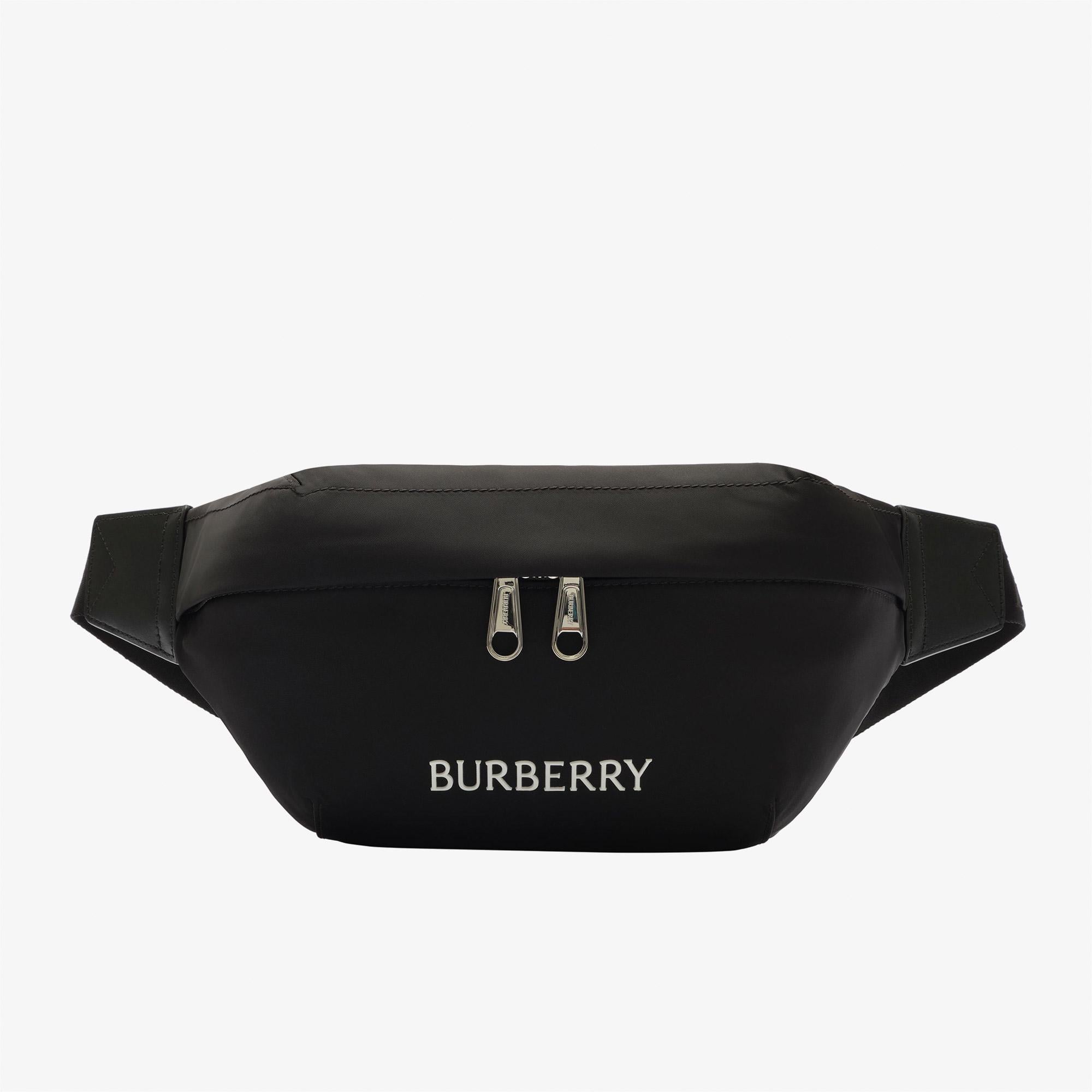 Burberry Sonny Erkek Siyah Bel Çantası
