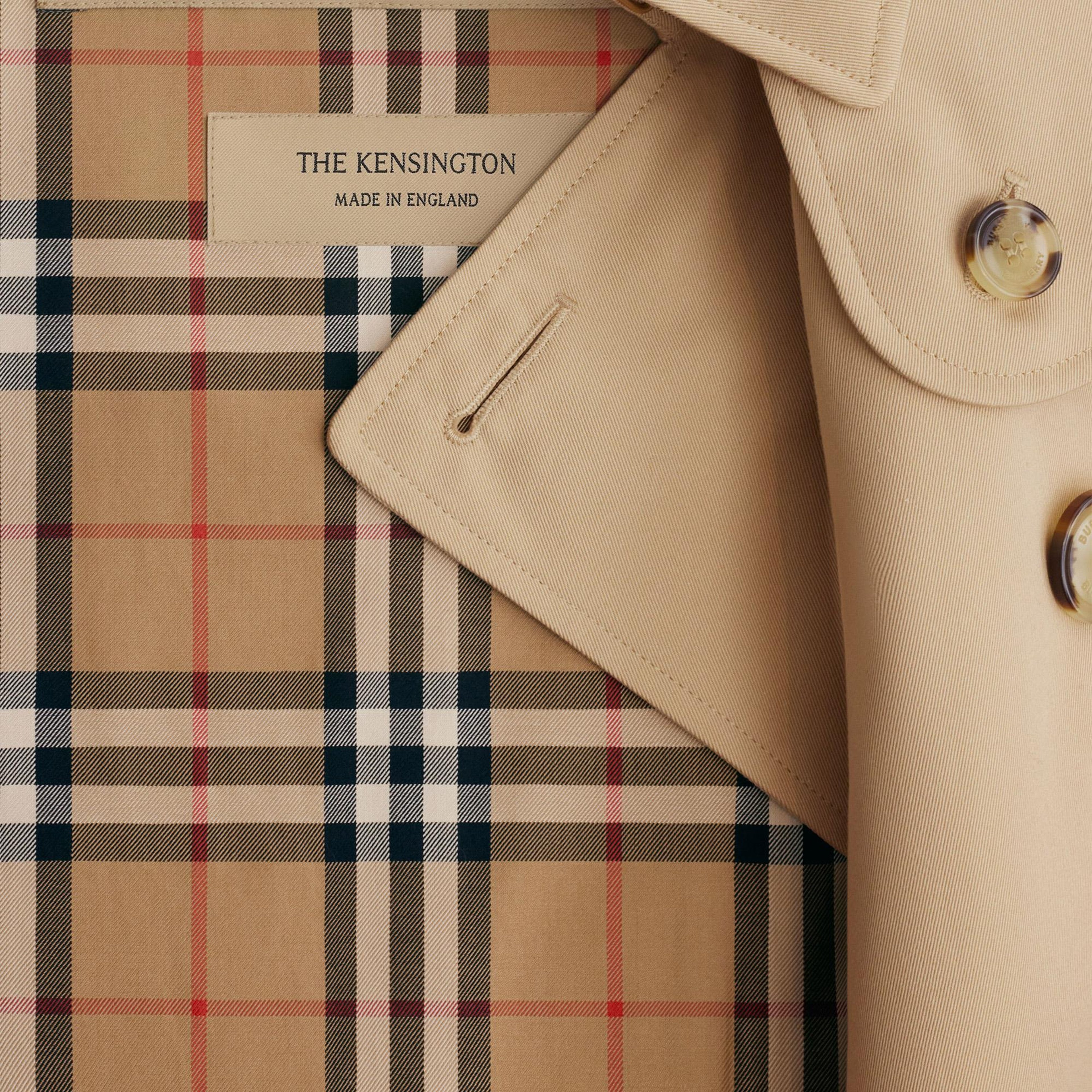 Burberry Mid-length Kensington Heritage Erkek Bej Trençkot