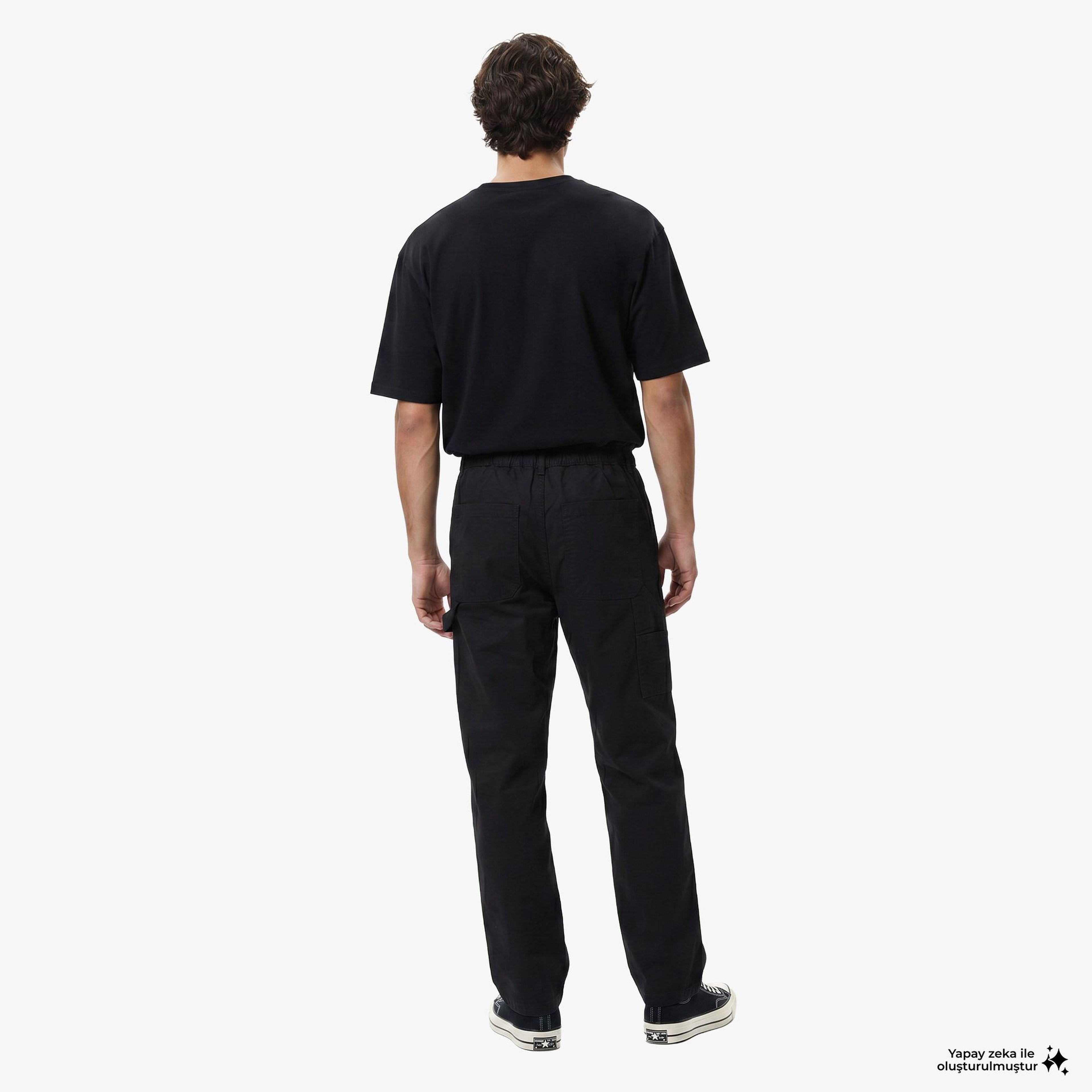 UNITED4 Regular Fit Erkek Siyah Pantolon
