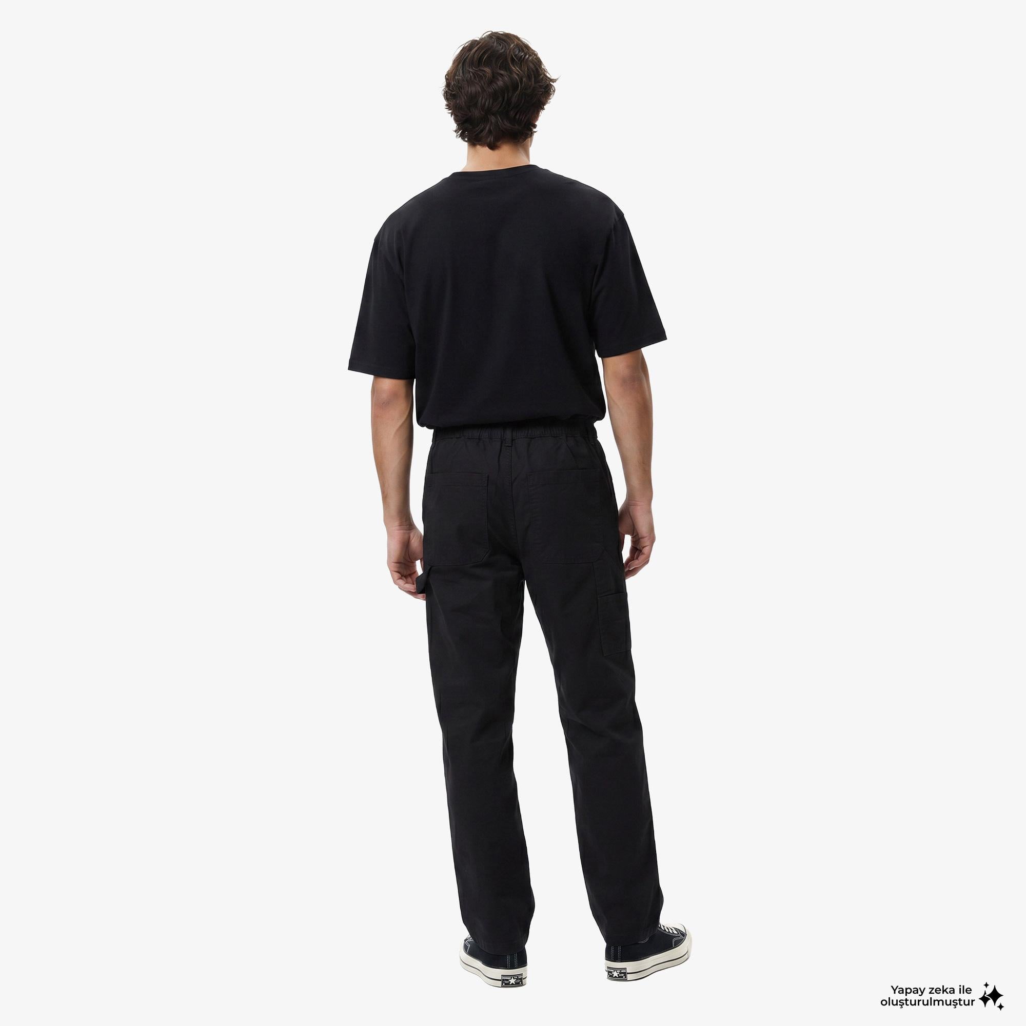 UNITED4 Regular Fit Erkek Siyah Pantolon