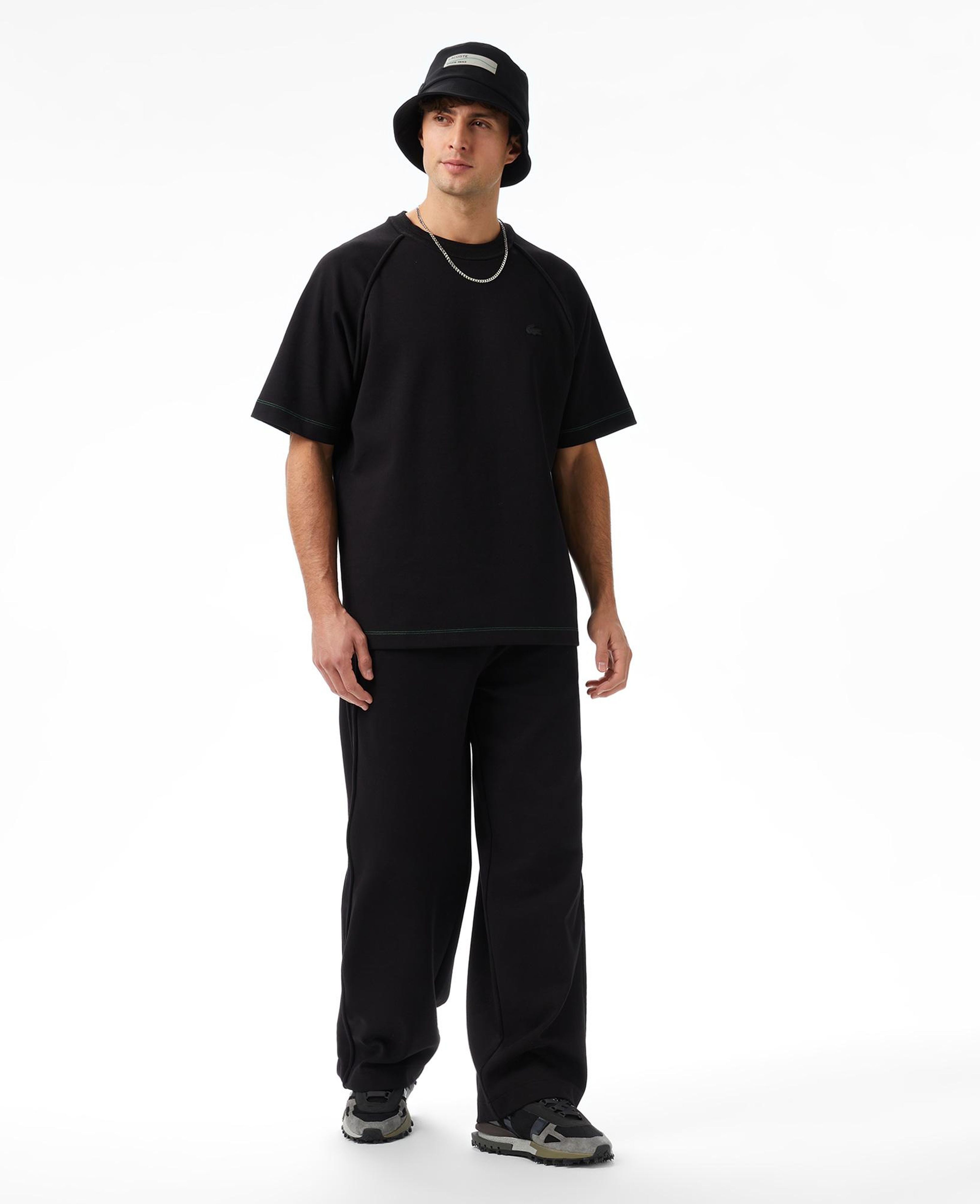 Lacoste x House of SuperStep Relaxed Fit Erkek Siyah Eşofman Altı