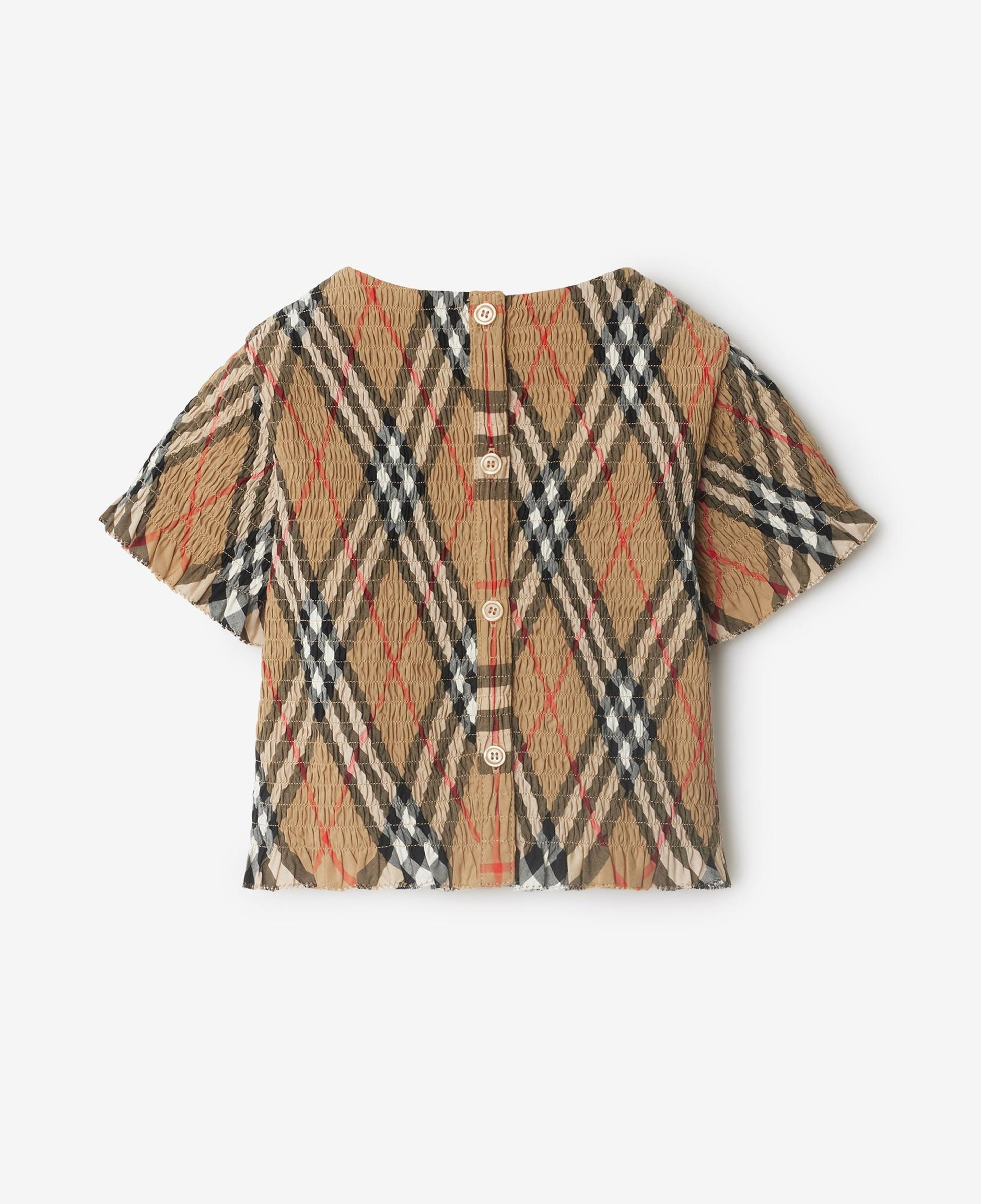 Burberry Madeline Cotton Top Çocuk Bej Gömlek