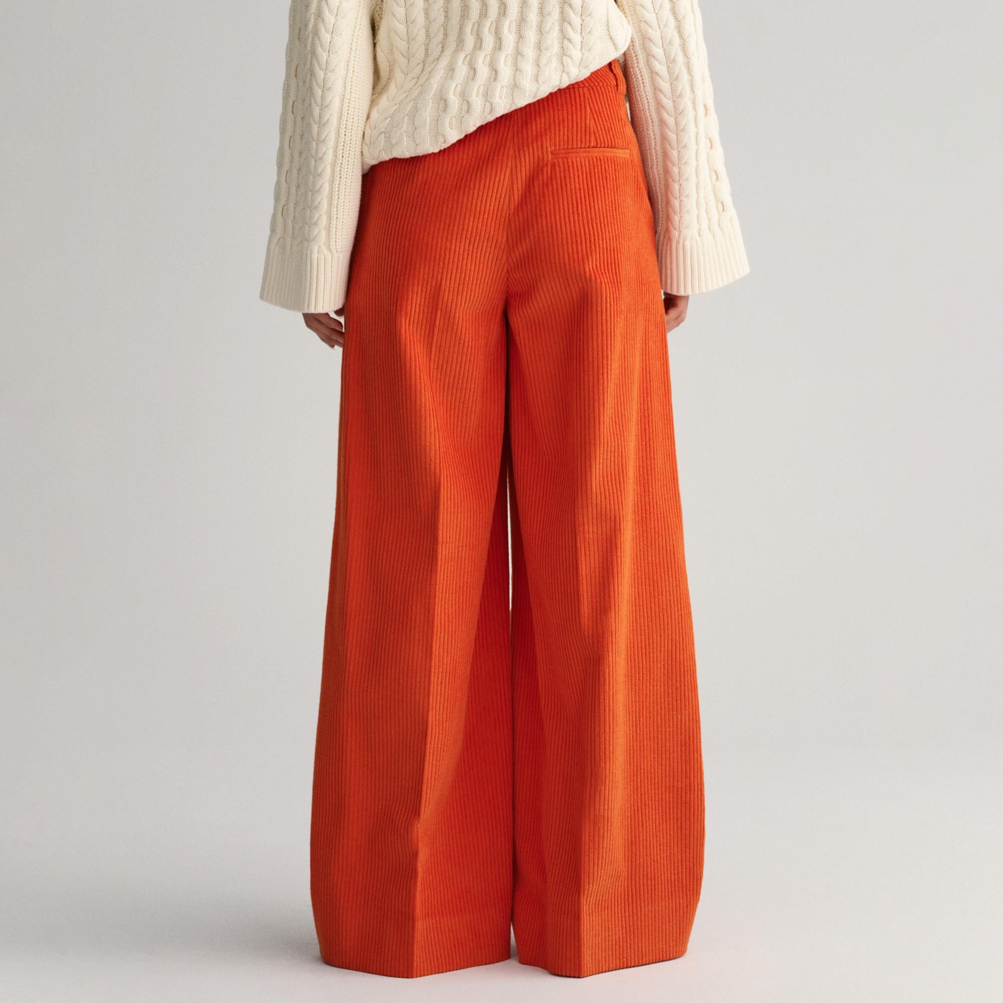 Gant Kadın Turuncu Loose Fit Pantolon