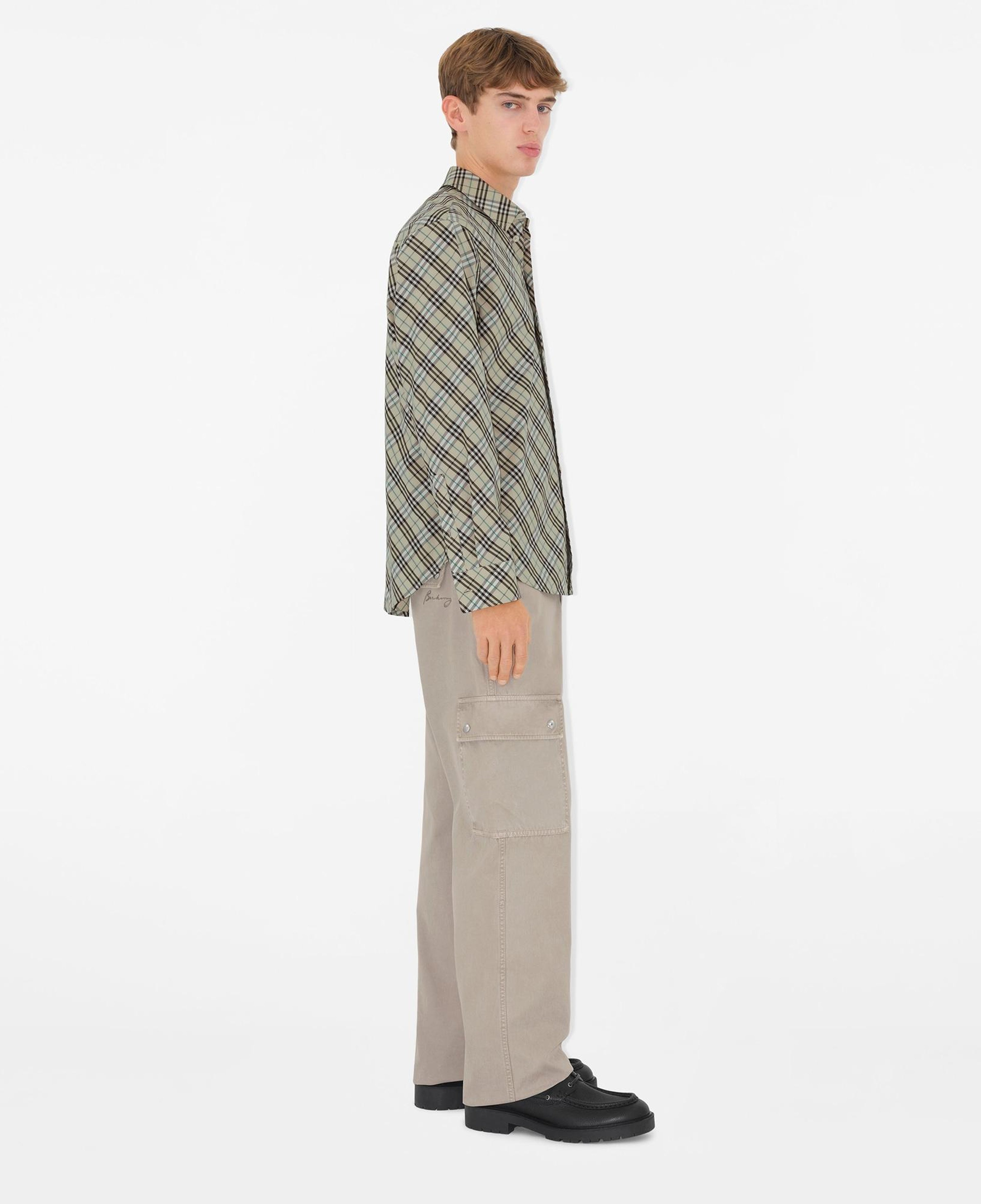 Burberry Sip Relaxed Fit Cotton Erkek Bej Gömlek