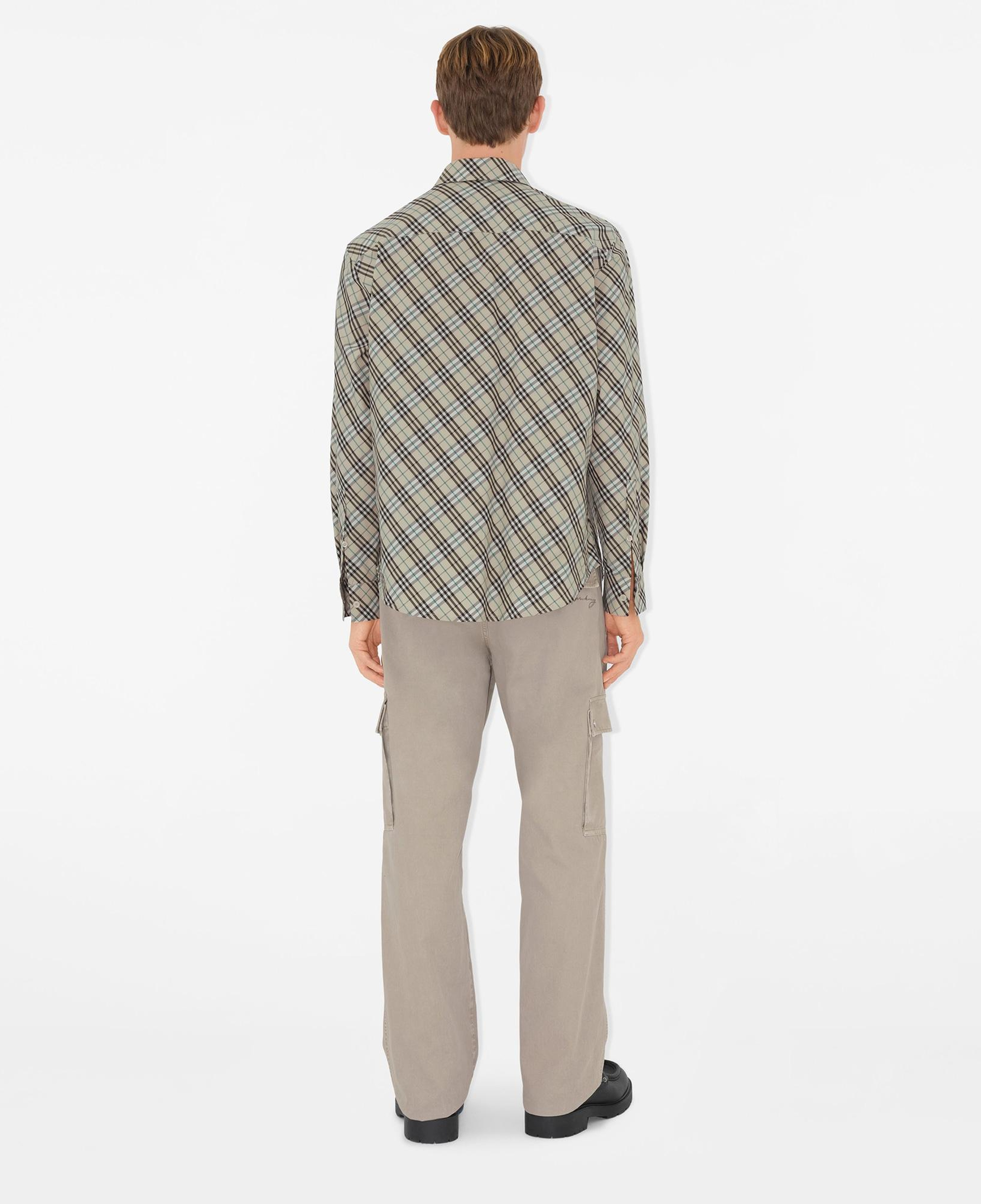Burberry Sip Relaxed Fit Cotton Erkek Bej Gömlek