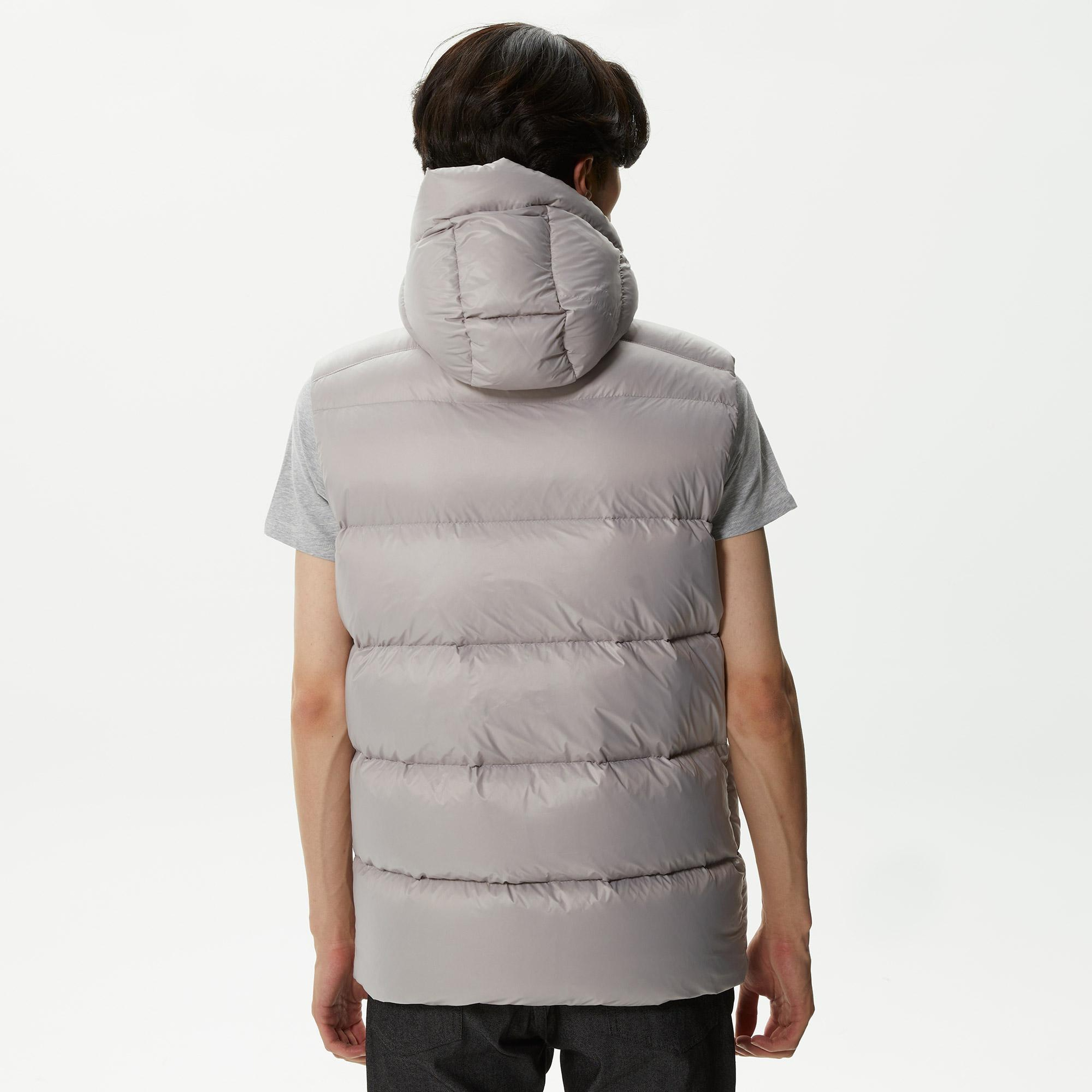 Lacoste Erkek Kapüşonlu Gri Yelek