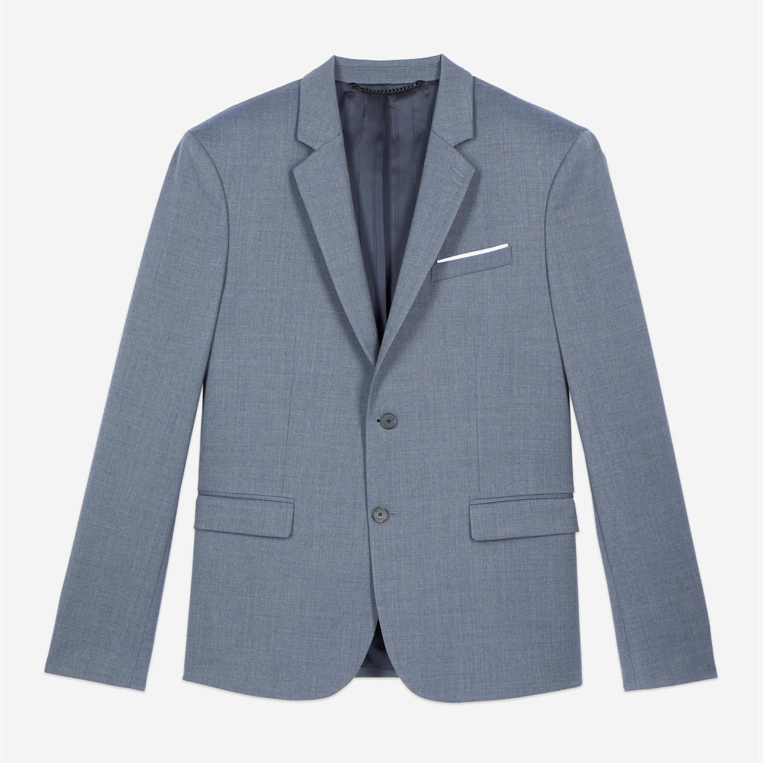 THE KOOPLES ERKEK Yün Karışımlı Gri Ceket