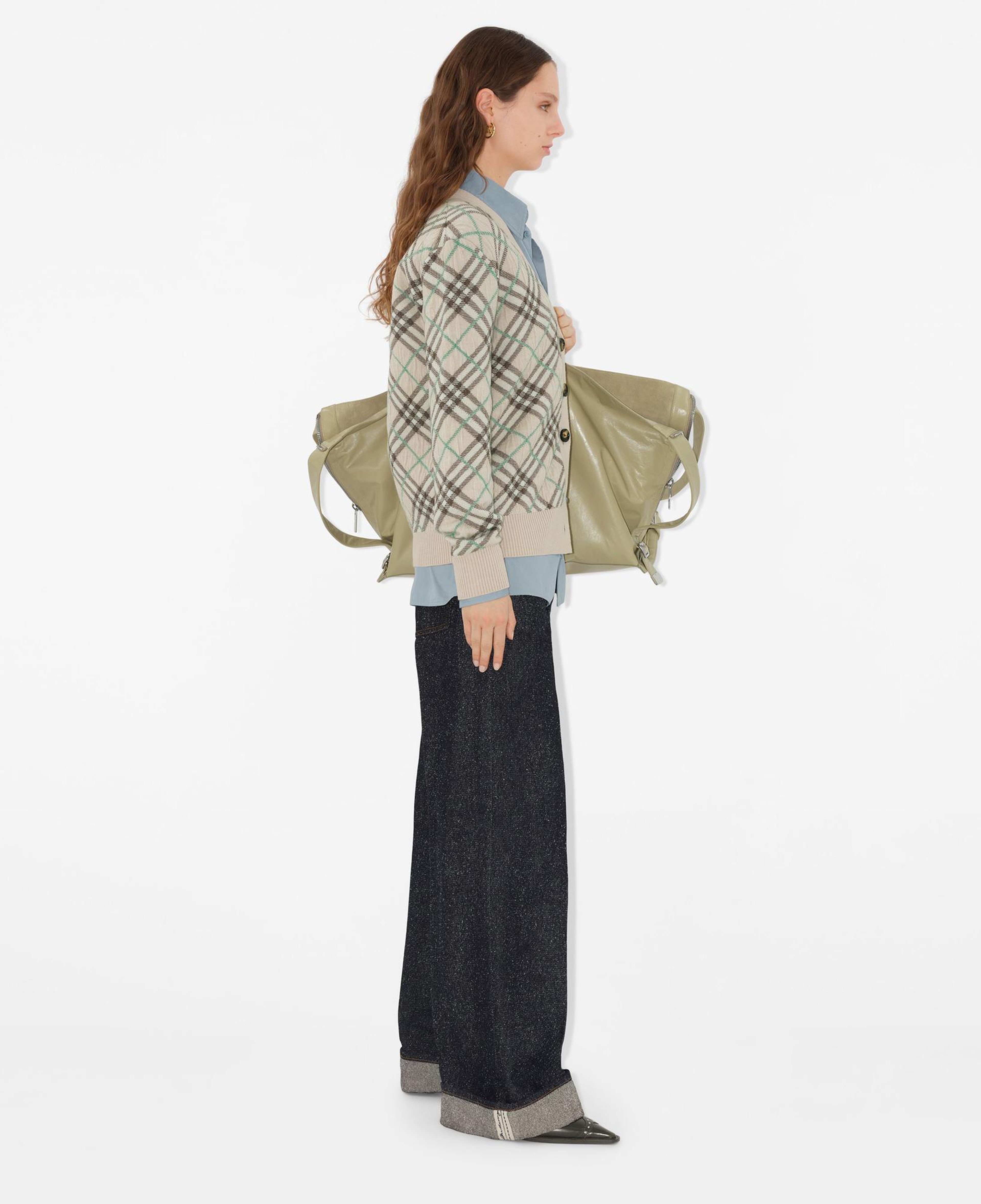 Burberry Smt Wool Mohair Blend Cardigan Kadın Bej Hırka